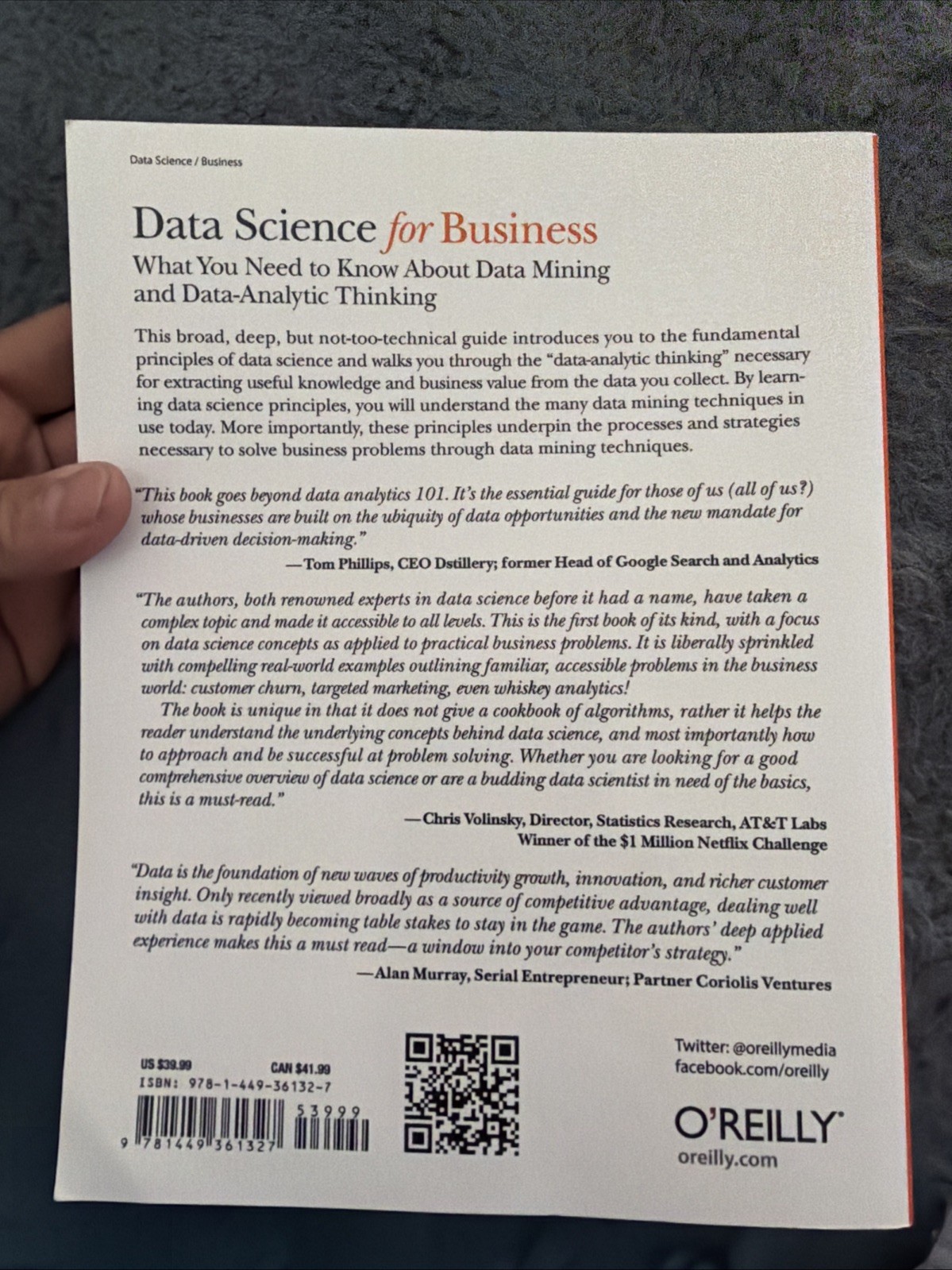 Data Science for Business: What You Need to Know about Data Mining and D.. C-116