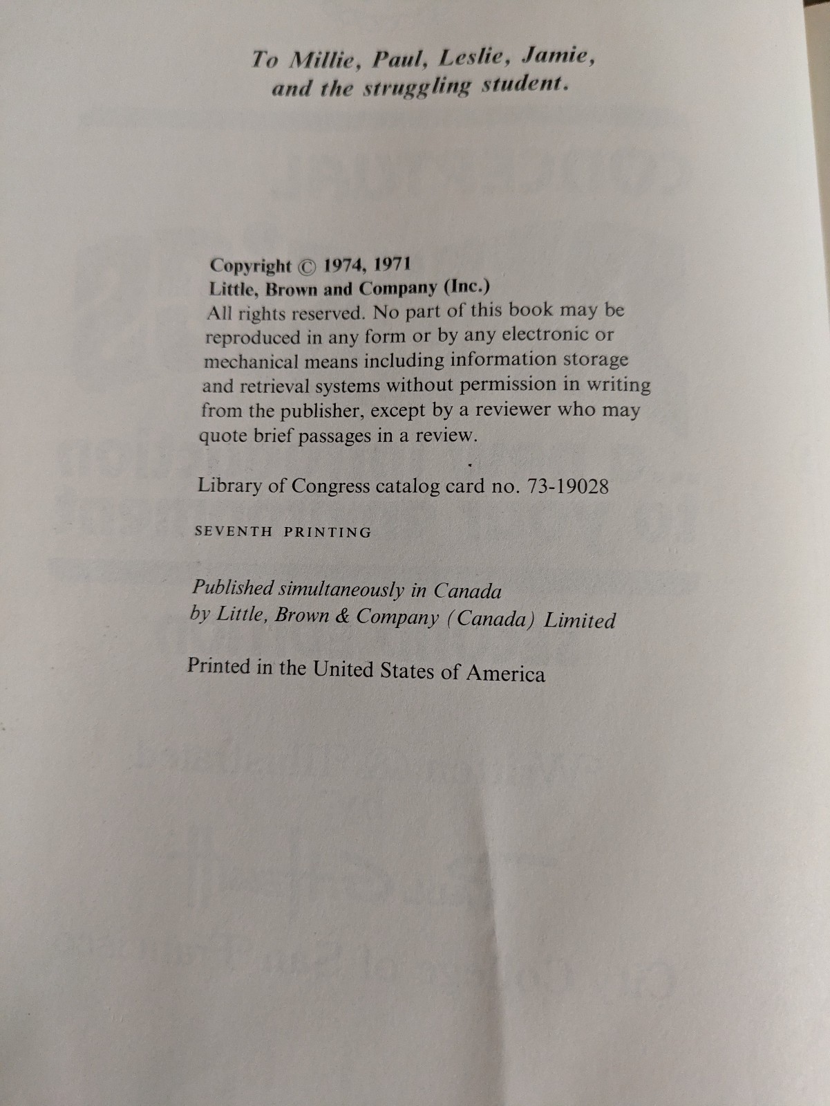 Conceptual Physics, Second Edition | Paul G. Hewitt | 1974 Hardcover | 7th Print