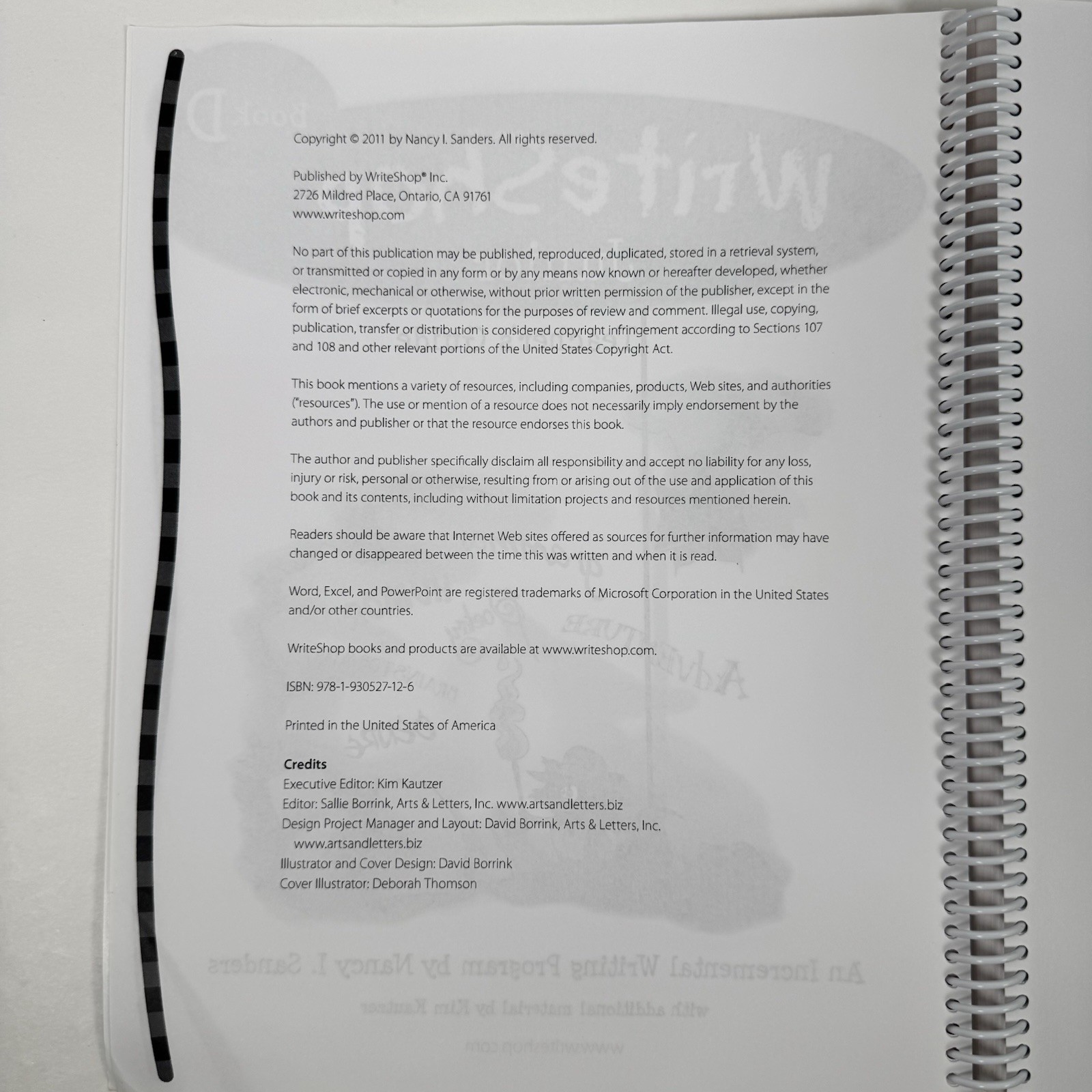 Write Shop Junior Book D Spiral Teacher’s Guide & Time-Saver Pack