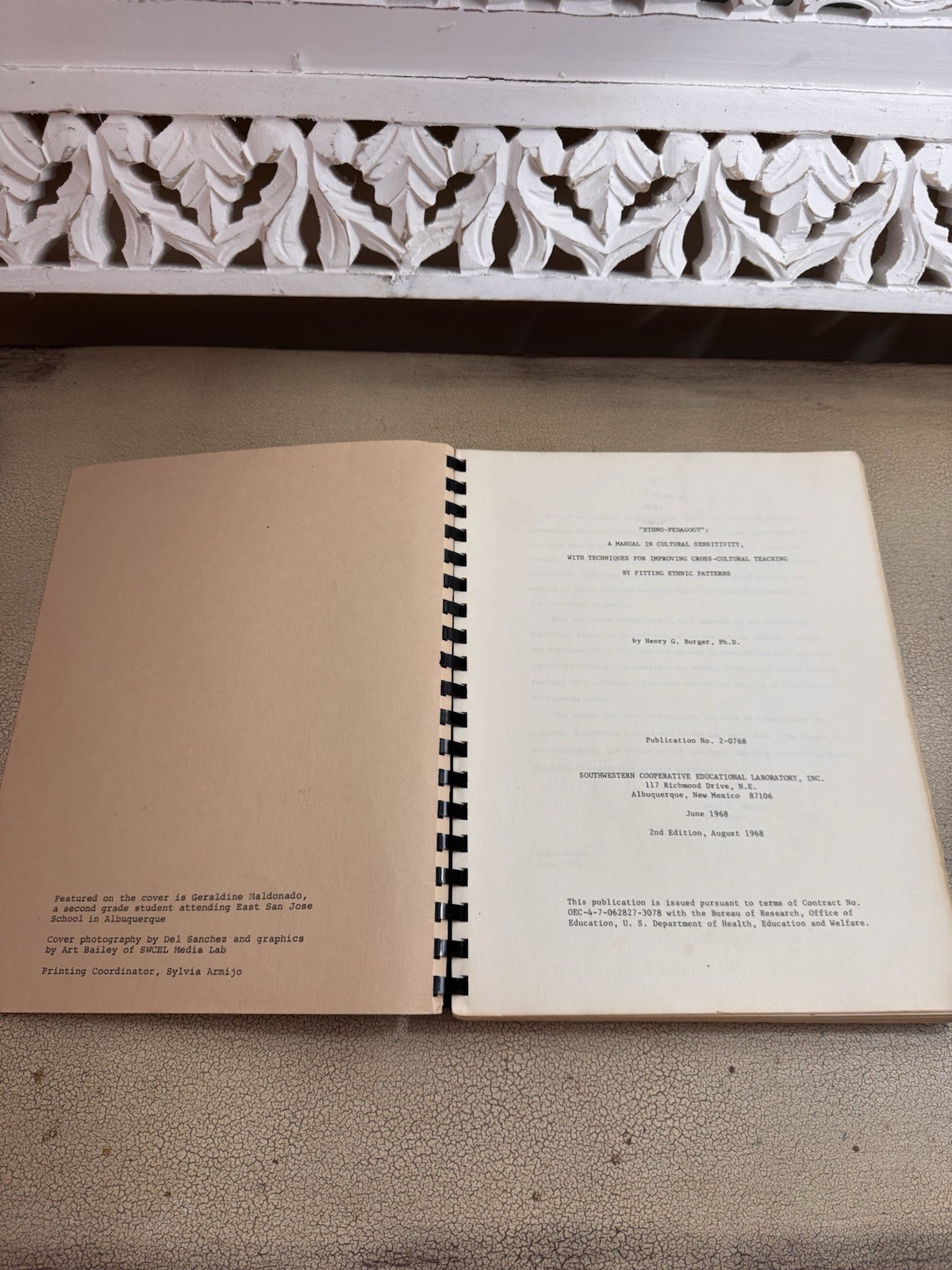 Ethno-Pedagogy Manual Cross Cultural Teaching SWCEL Albuquerque 1968 + Papers