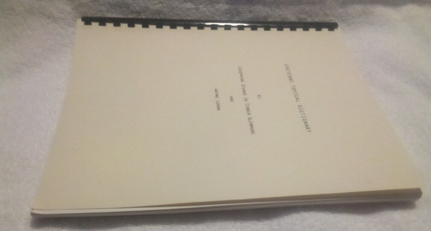 Cheyenne Topical Dictionary Josephine Glenmore Wayne Leman Spiral Bound PB Book