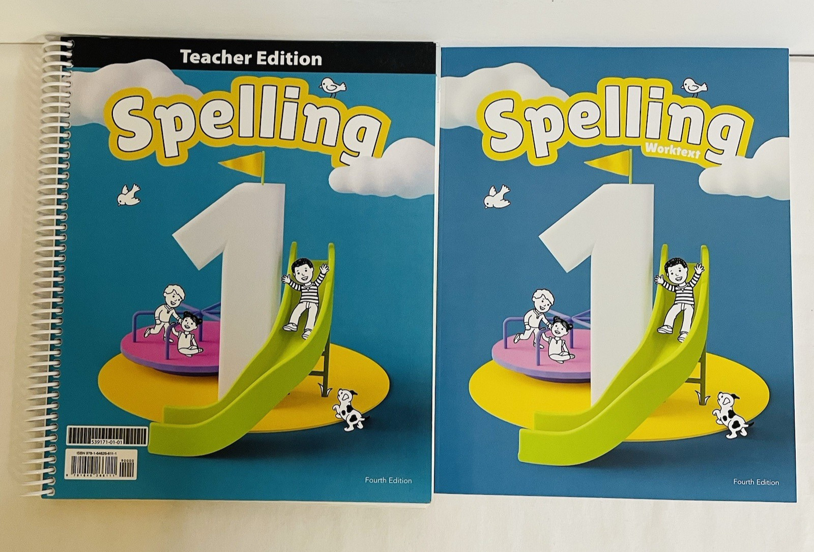 BJU Press Spelling 1 Teacher Edition & Student Worktext 4th Edition Grade 1