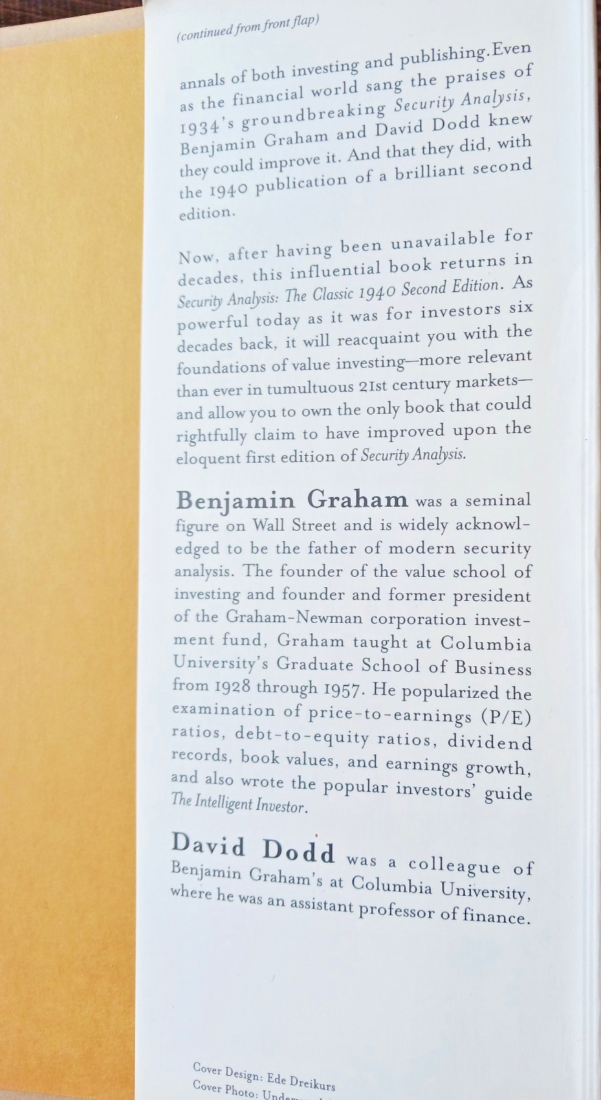 Security Analysis -The Classic 1940- Second Edition by Benjamin Graham – HC