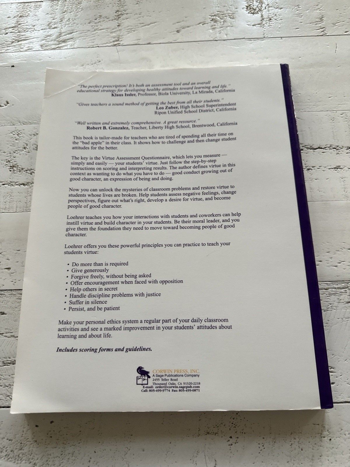 How to Change a Rotten Attitude Loehrer 1998 Manual for Teachers Softcover
