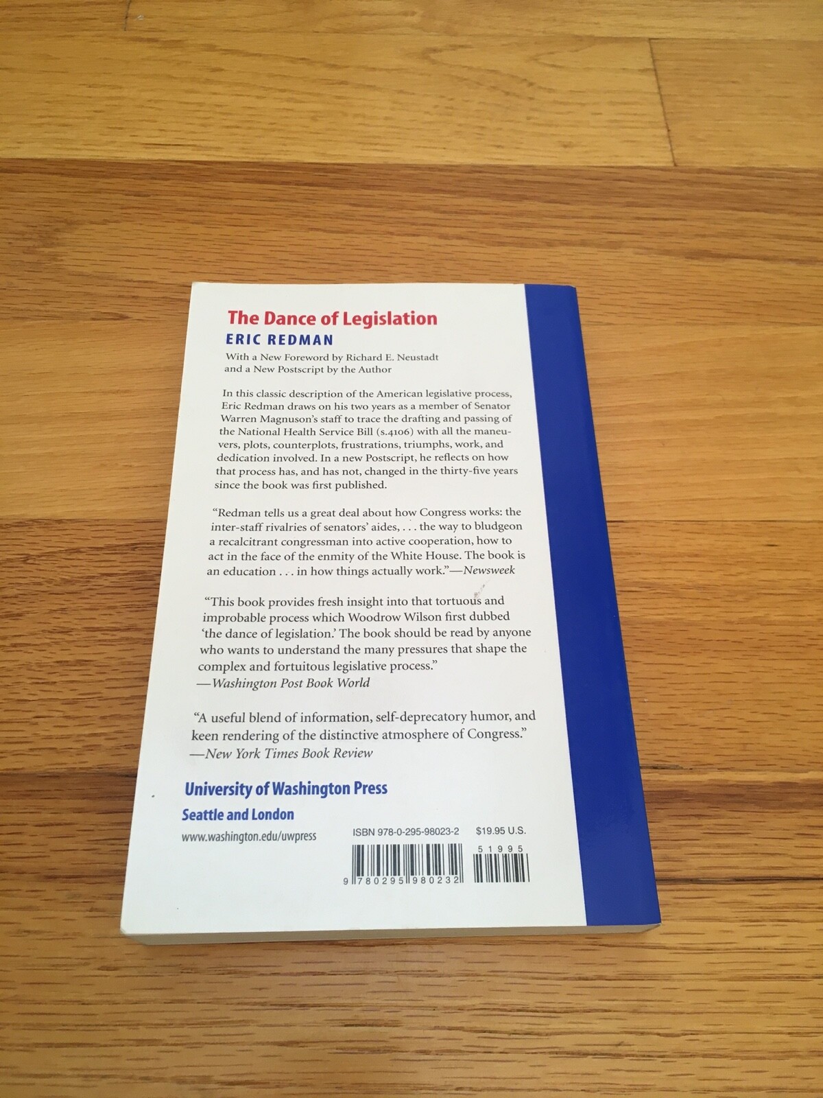The Dance of Legislation