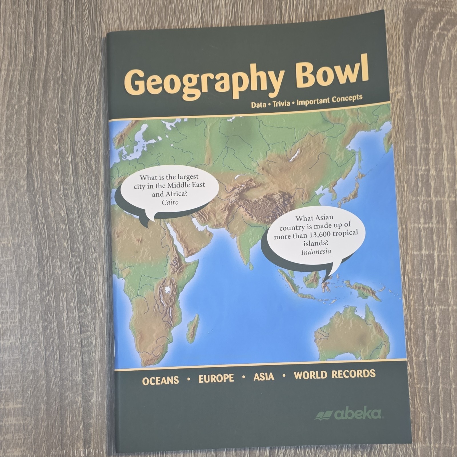 Abeka Geography Bowl Geography Textbook Paperback English Published by Abeka