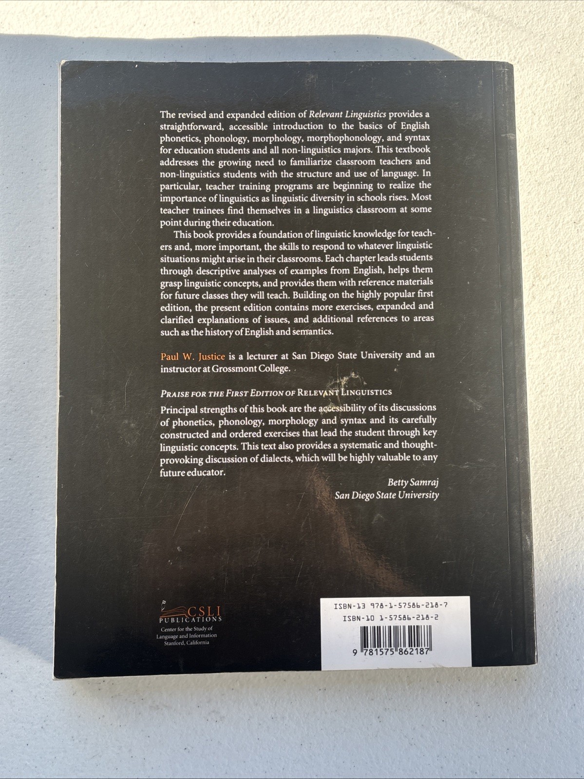 Lecture Notes Ser.: Relevant Linguistics, Second Edition, Revised and Expanded :