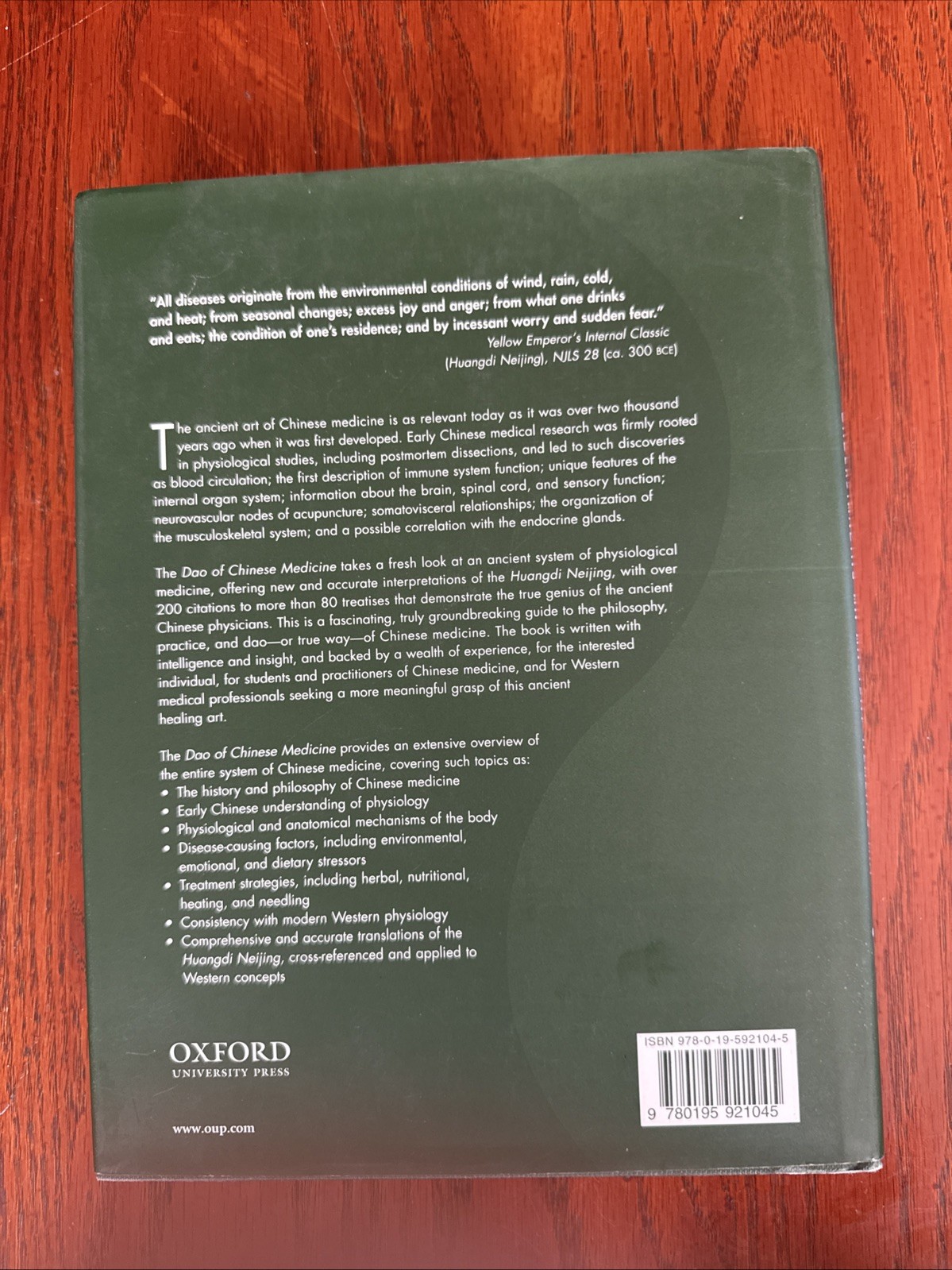 Dao of Chinese Medicine : Understanding an Ancient Healing Art by Donald Edward