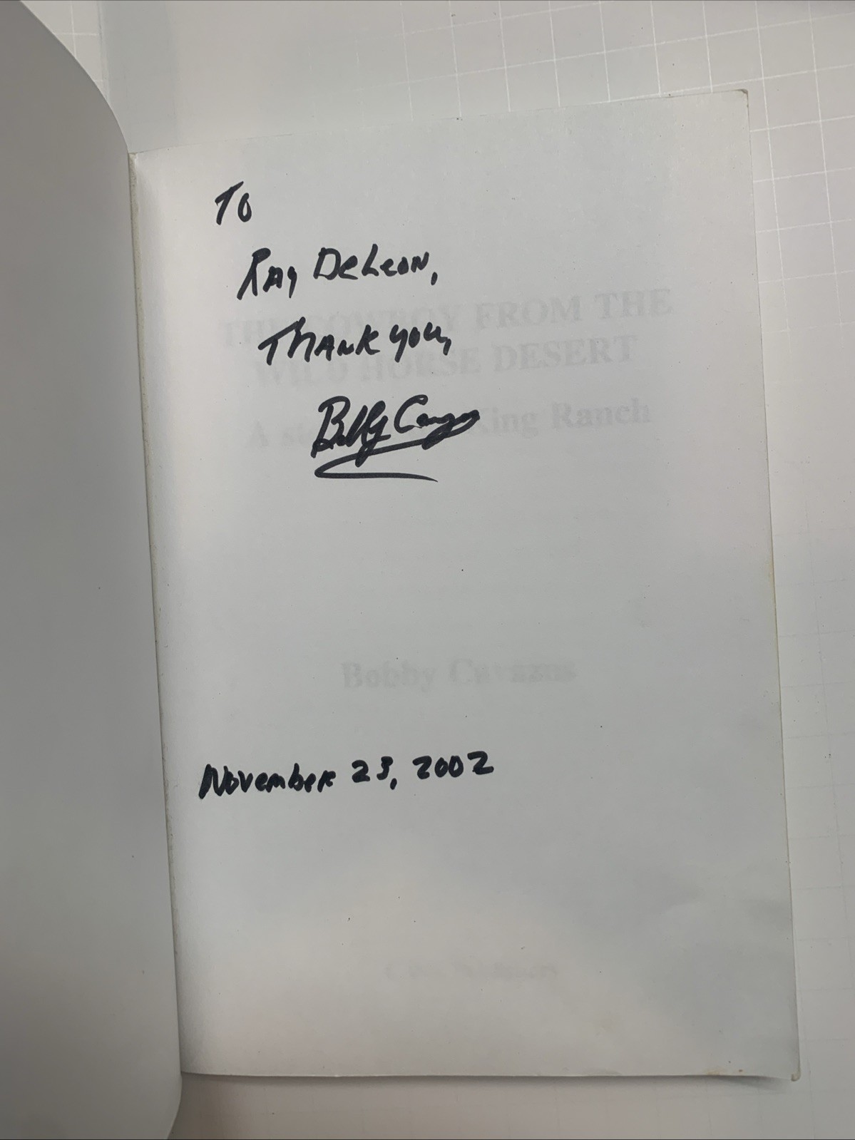 The Cowboy From the Desert; A Story of the King Ranch, By Bobby Cavazos