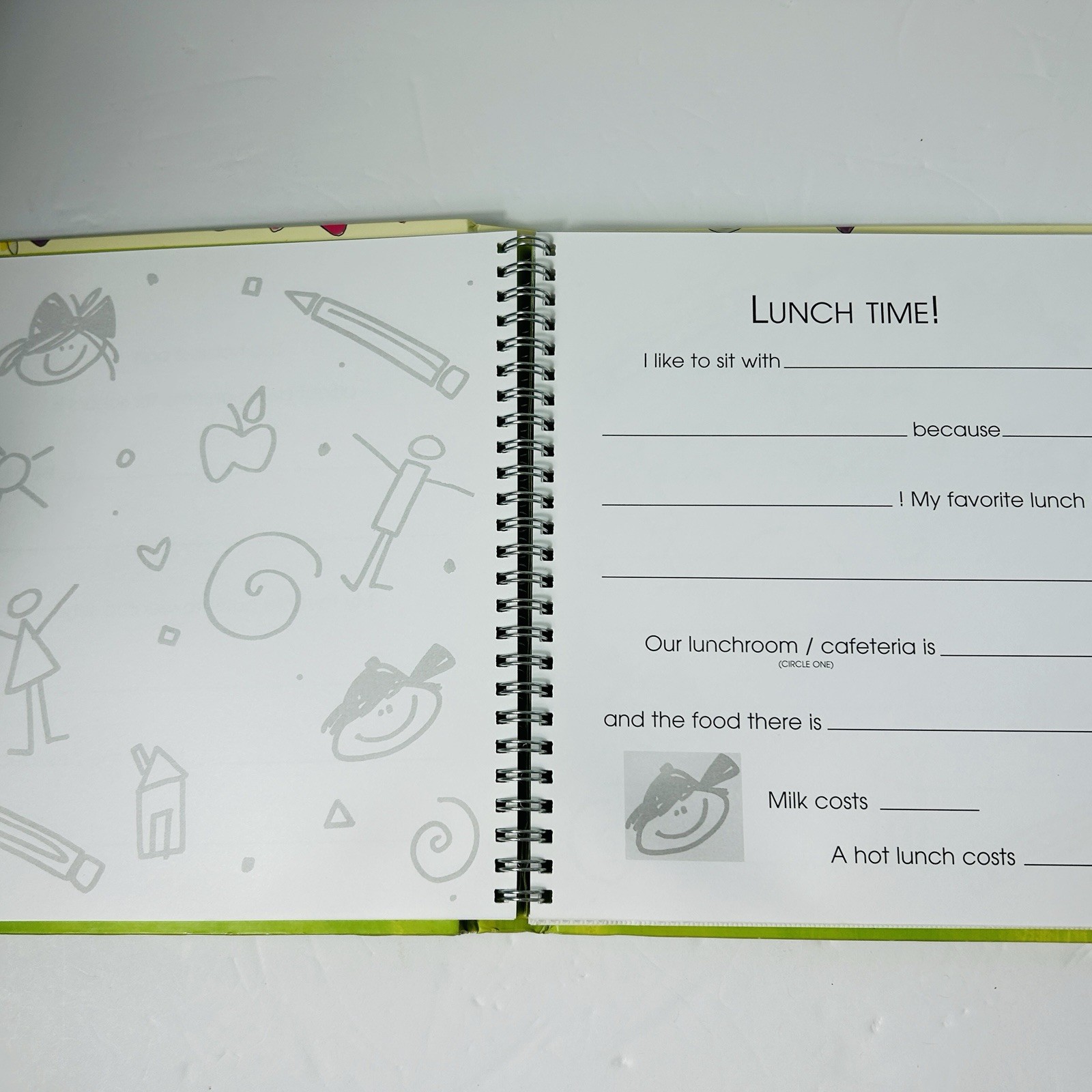 My Second Grade Year Hardcover Spiral Bound School Journal Scrapbook 2002