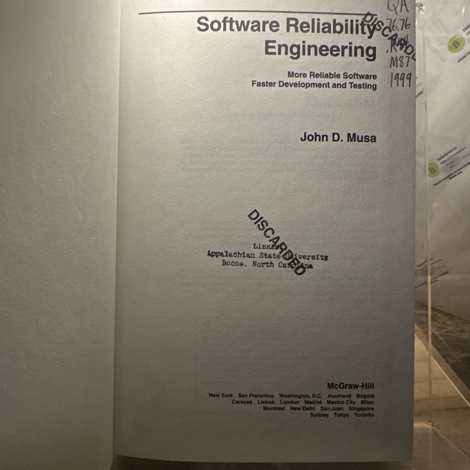 Series on Software Development Ser.: Software Reliability Engineered Testing by