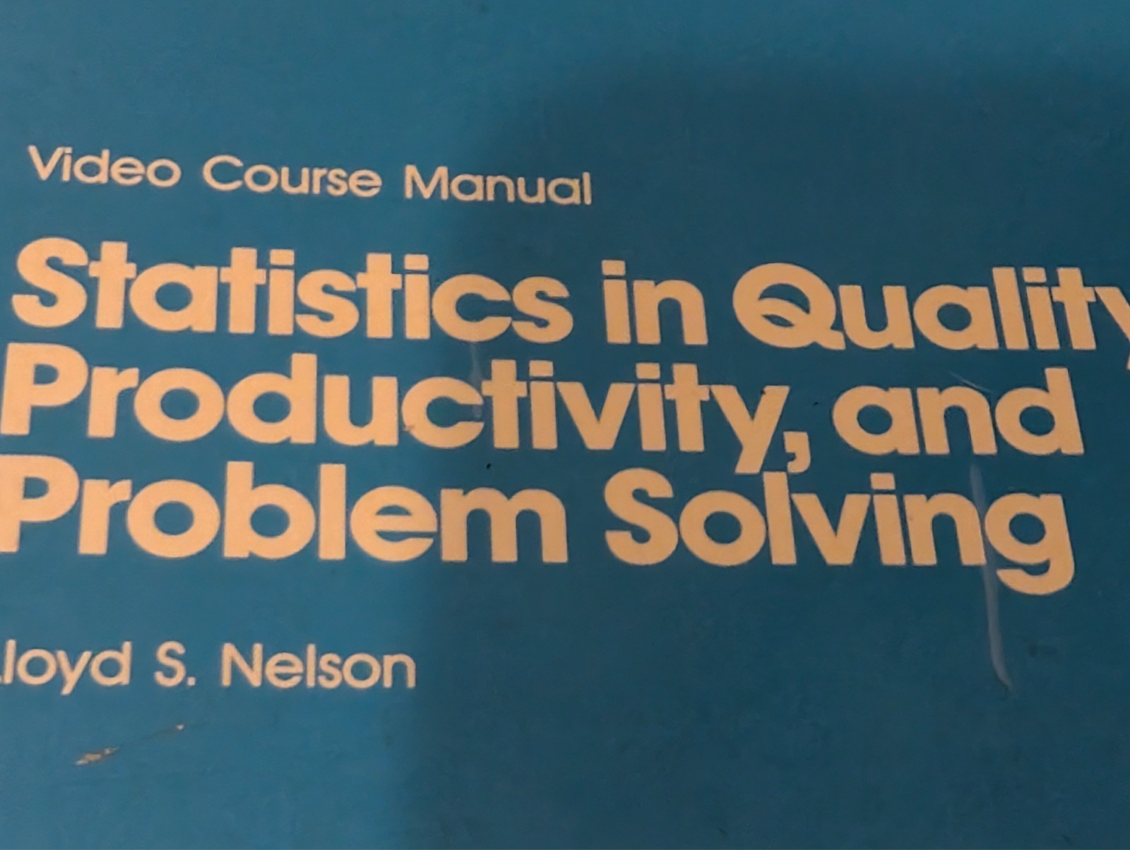 MIT Video Courses Study Guide Statistics Quality Productivity Problem Solving