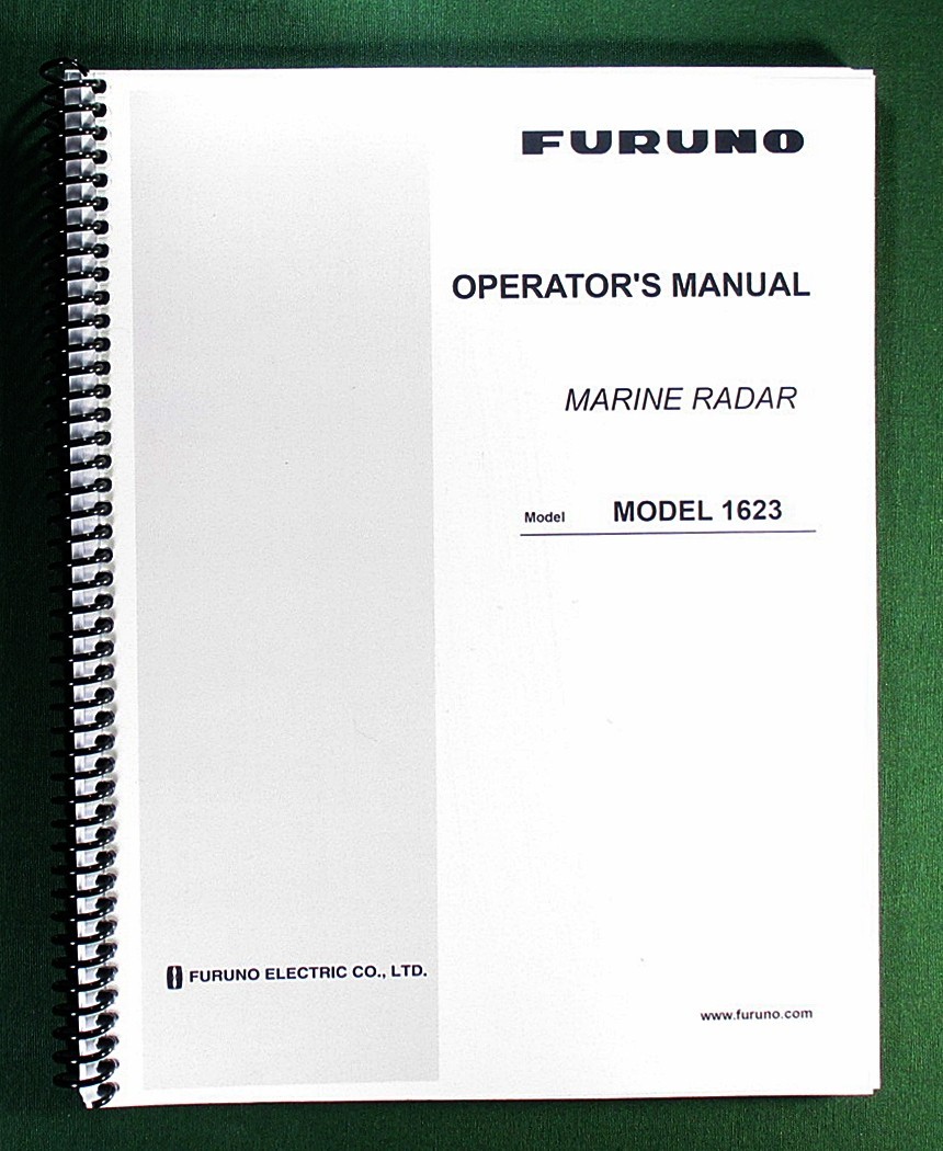 Furuno 1623 Marine Radar Operator’s Manual: Full Color & Protective Covers!