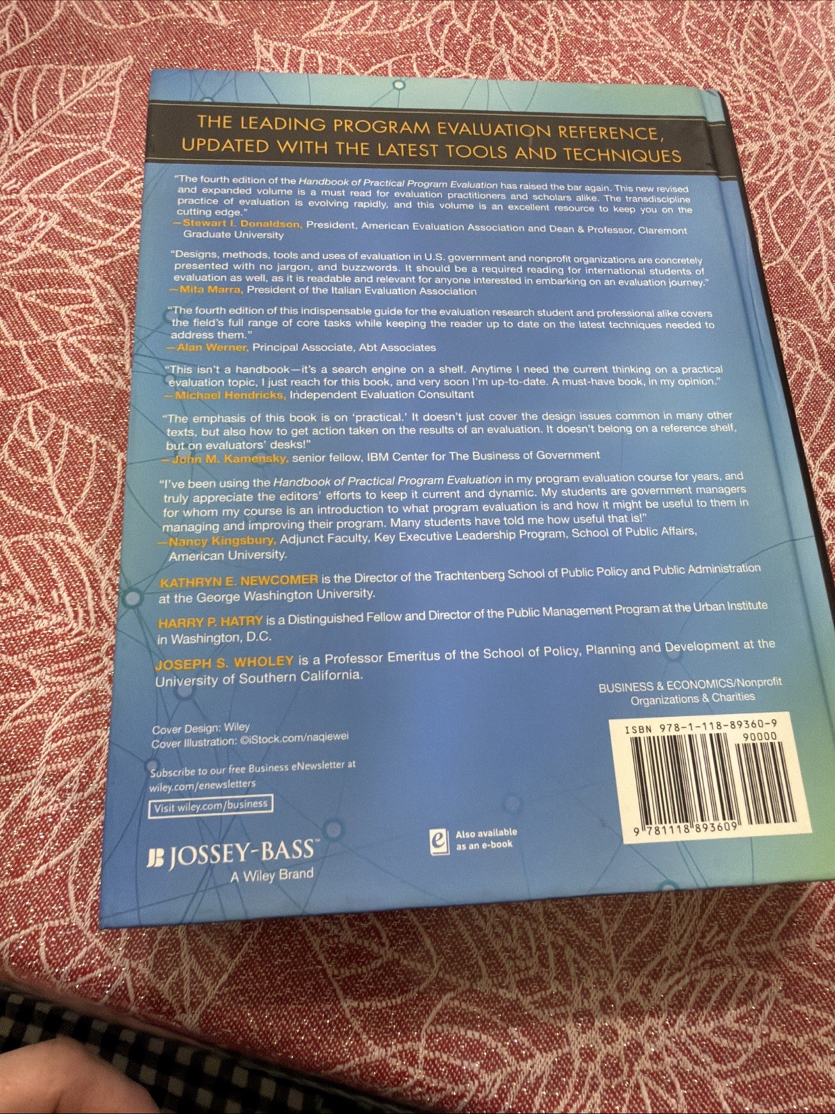 Handbook of Practical Program – Hardcover, by Newcomer Kathryn E.; – Very Good
