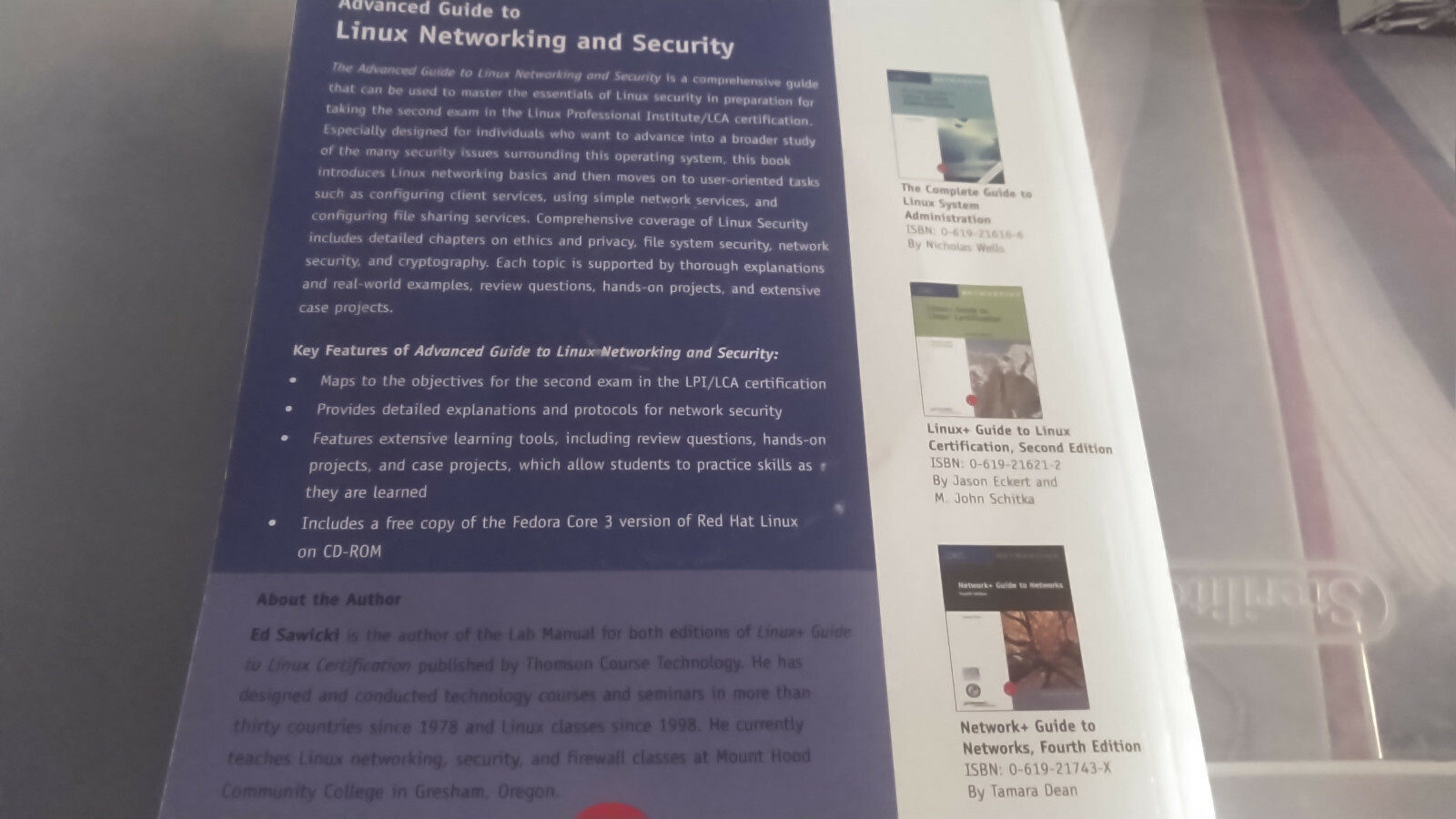 Advanced Guide to Linux Networking and Security by Ed Sawicki & Nicholas Wells