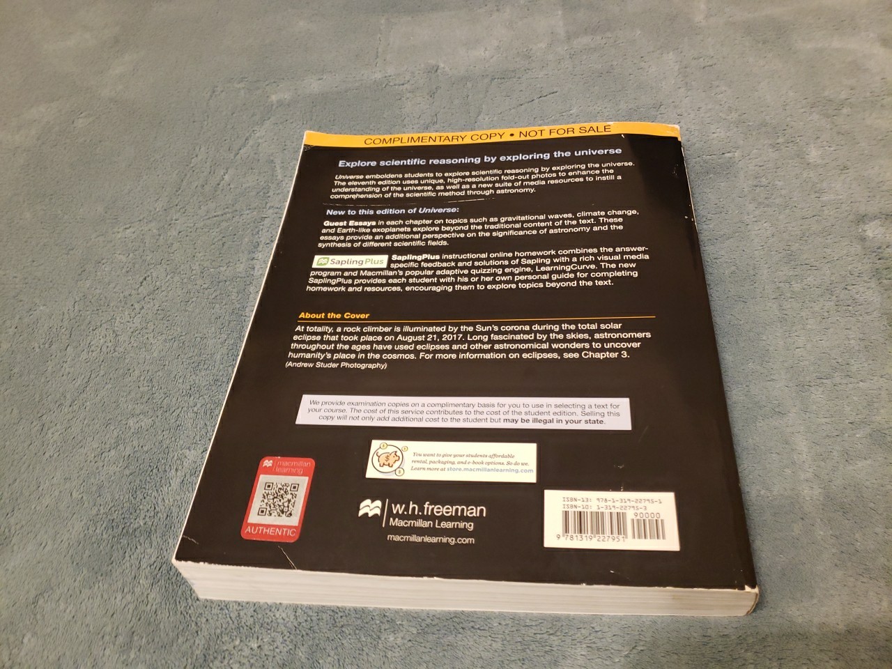 Eleventh Edition Universe Paperback Book By Robert M. Geller Comp. Copy 2019