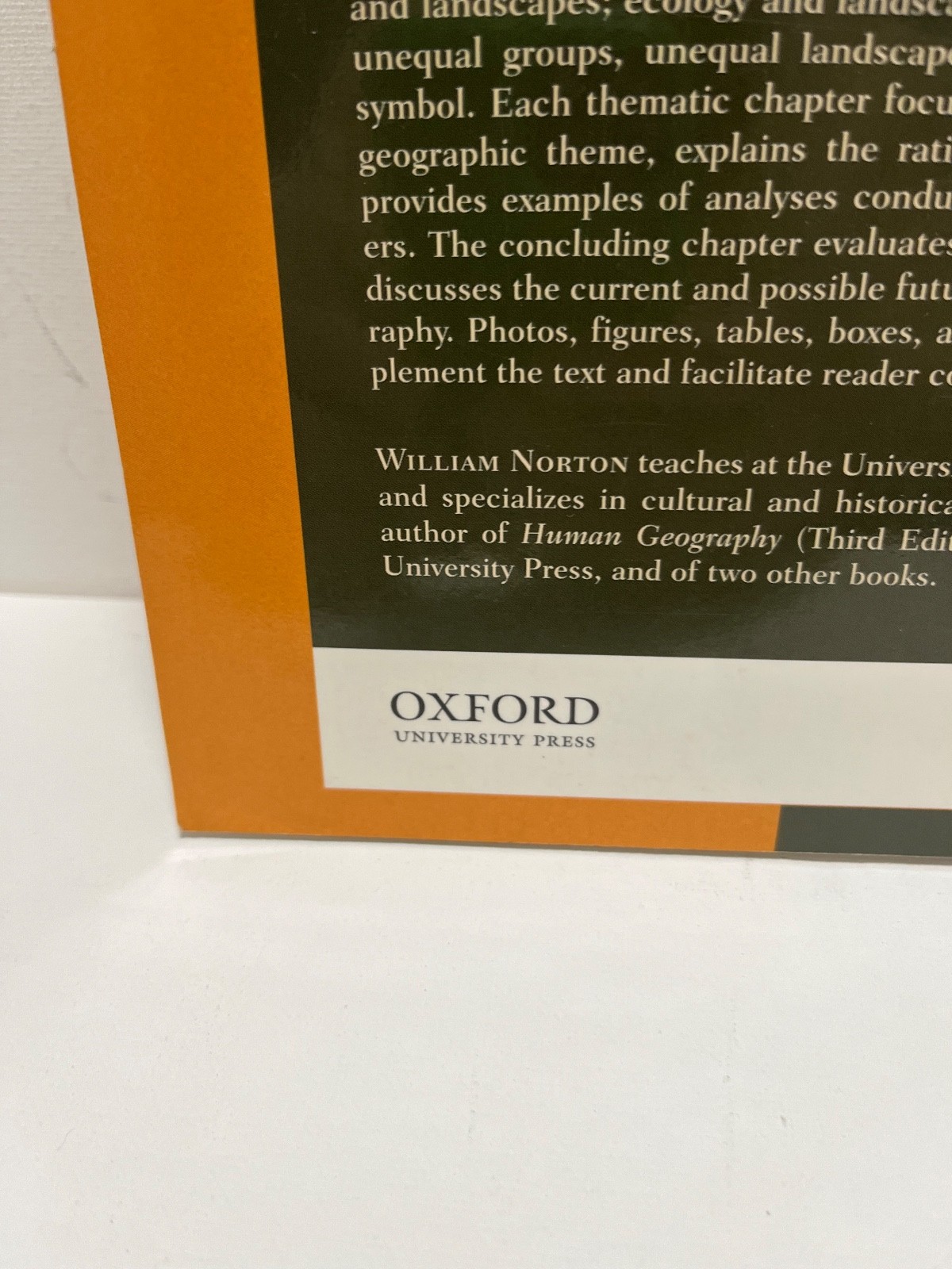 Cultural Geography: Themes, Concepts, Analyses – Norton, William