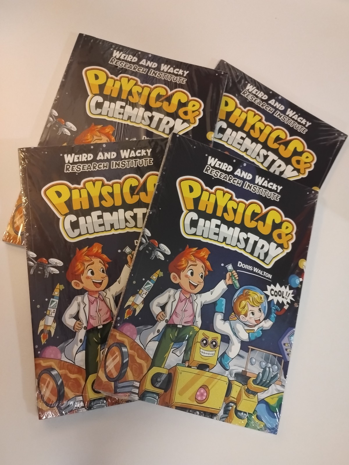 LOT of 4. Weird and Wacky Research Institute Physics & Chemistry Doris Walton