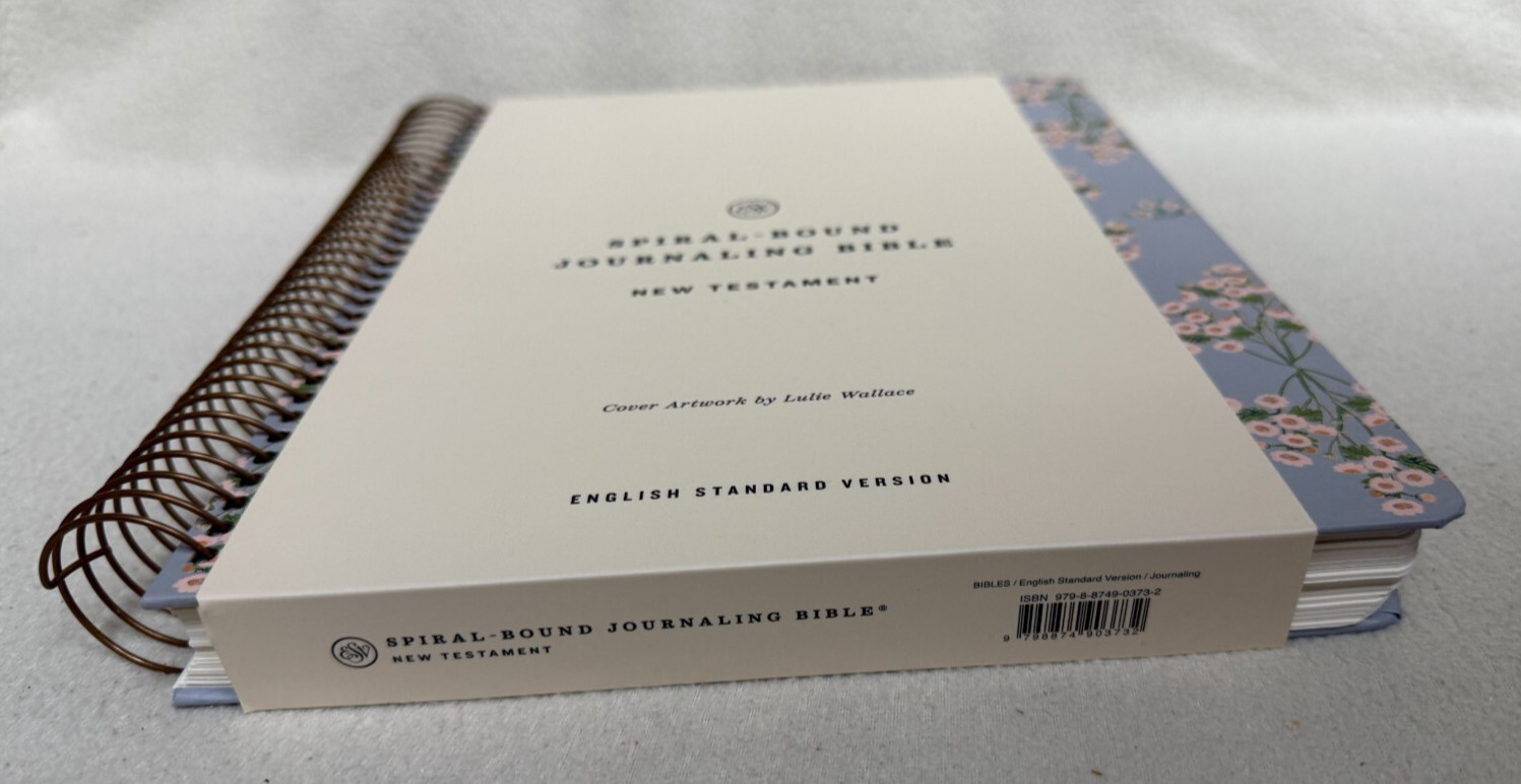 ESV Spiral-Bound Journaling Bible New Testament Hardcover Artwork Lulie Wallace