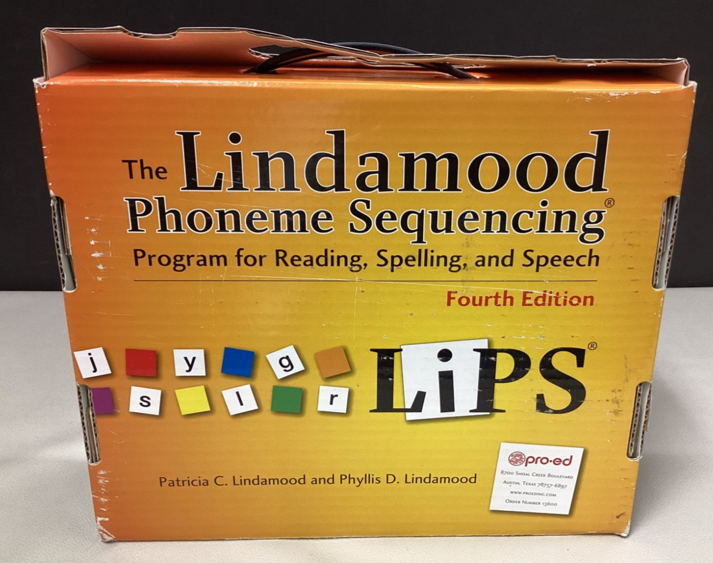 LIPS LINDAMOOD PHONEME SEQUENCING PROGRAM 4th Edition Complete W/O White Board