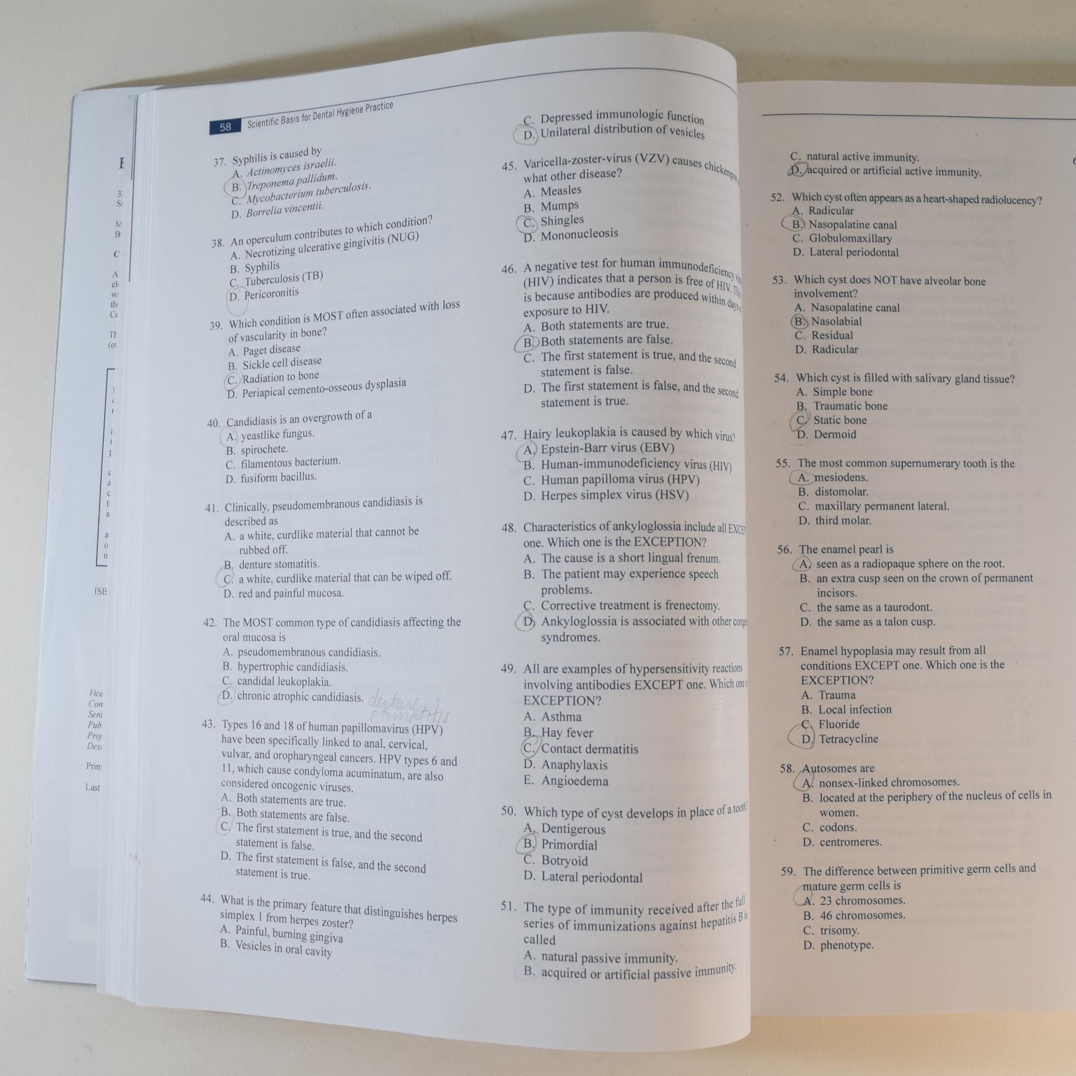 Mosby’s Review Questions National Board Dental Hygiene Examination Bennett 2014