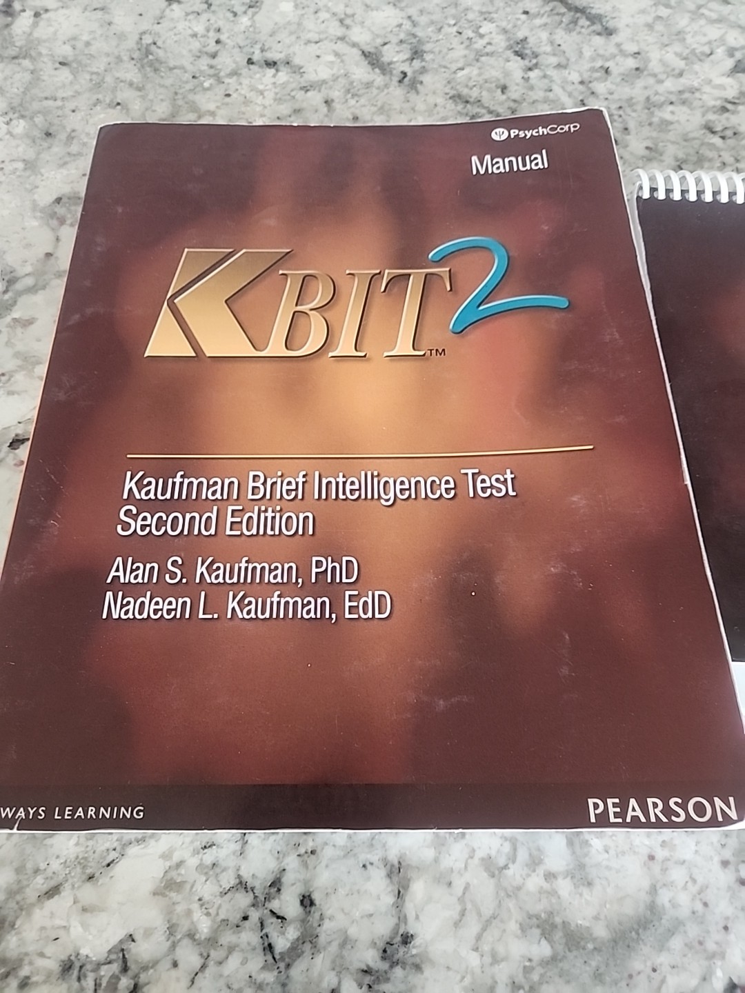 KBIT-2 Kaufman Brief Intelligence Test 2nd Testing Easel & Scoring Manual
