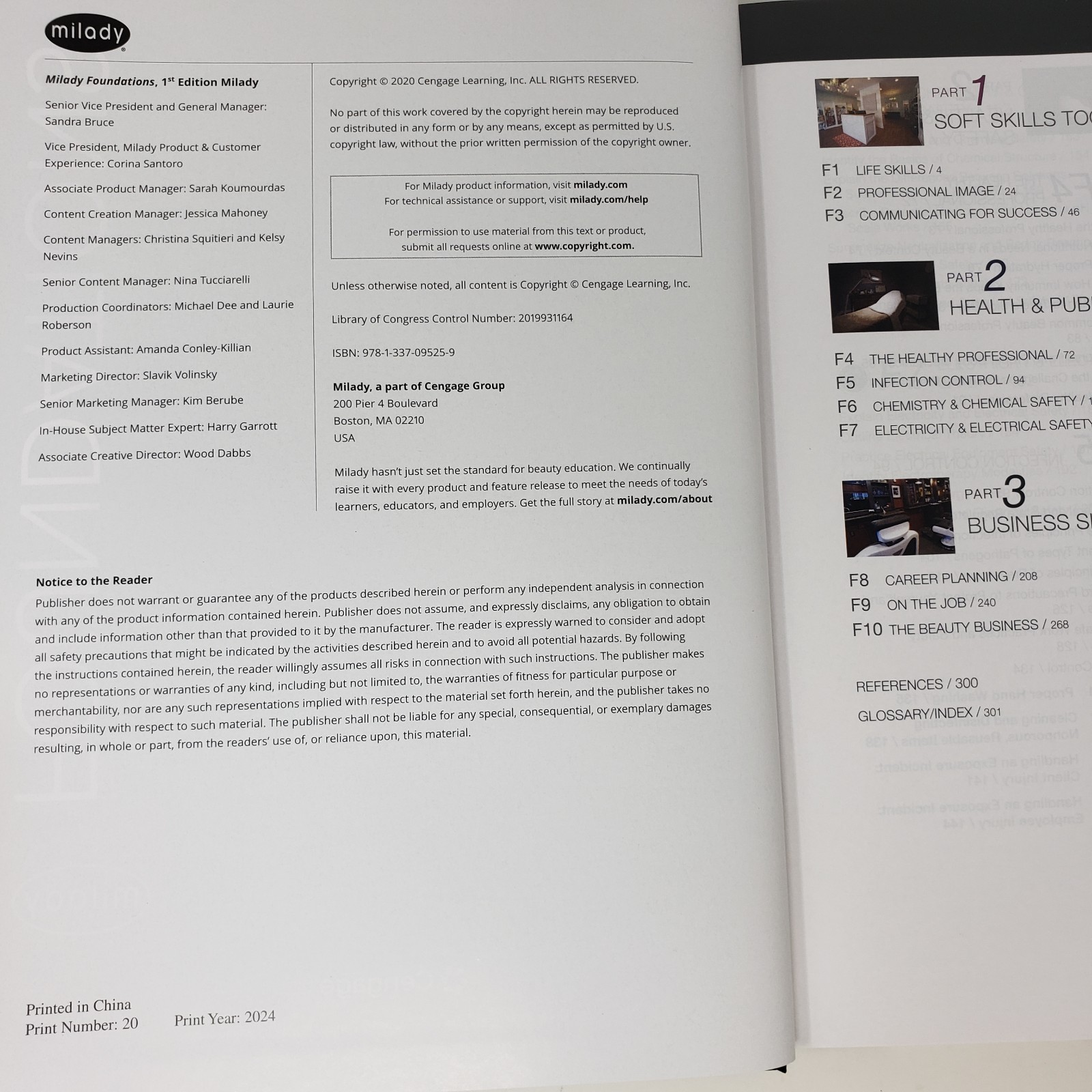 Milady Foundations Book, Workbook, and Standard Esthetics Fundamentals Workbook