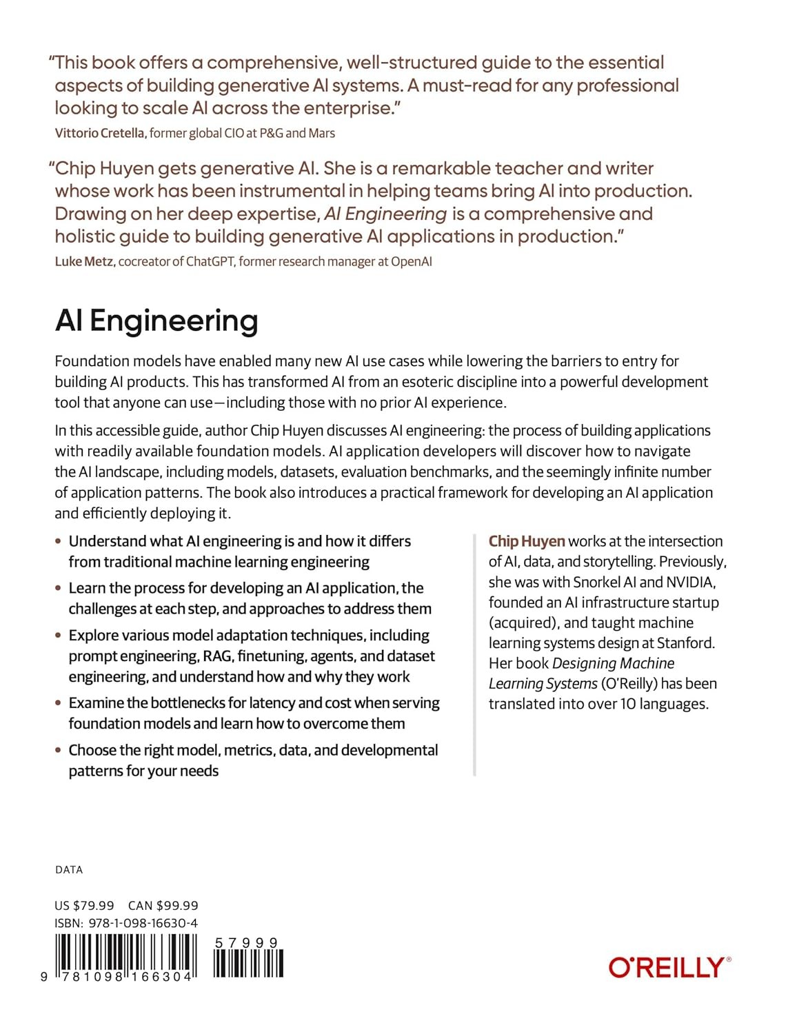 AI Engineering: Building Applications with Foundation Models