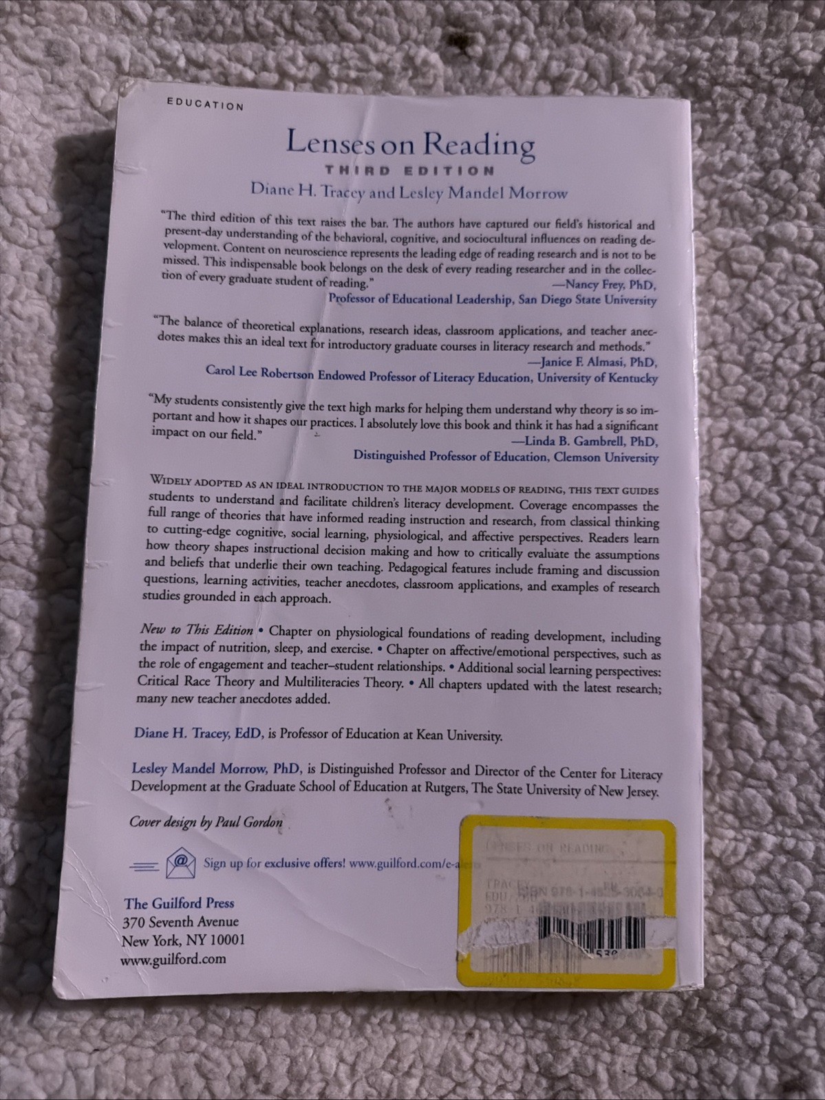Lenses On Reading, Introduction To Theories And Models, Paperback