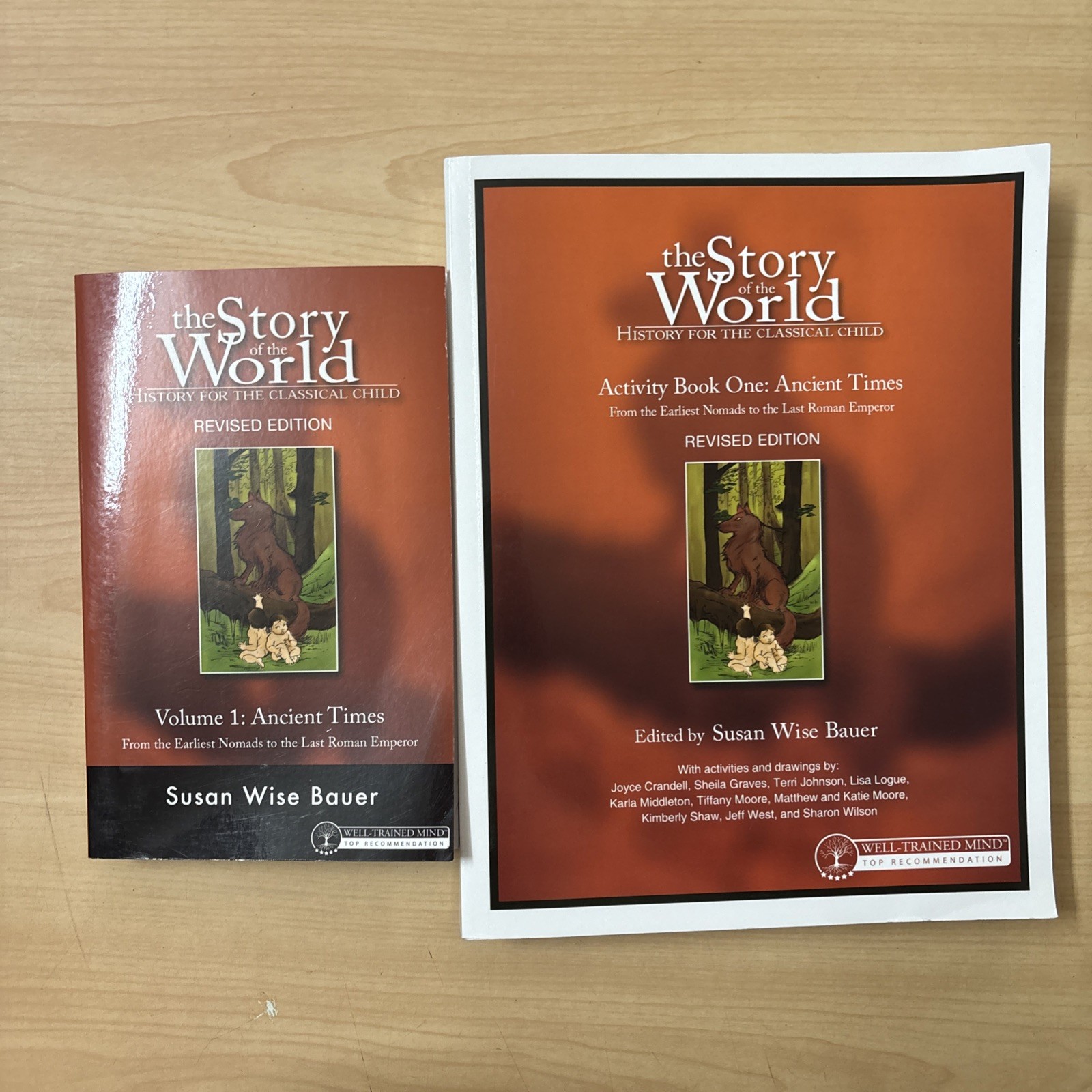 Lot 2 Story of the World Vol 1 Ancient Times Revised Ed Book + Activity Book Set