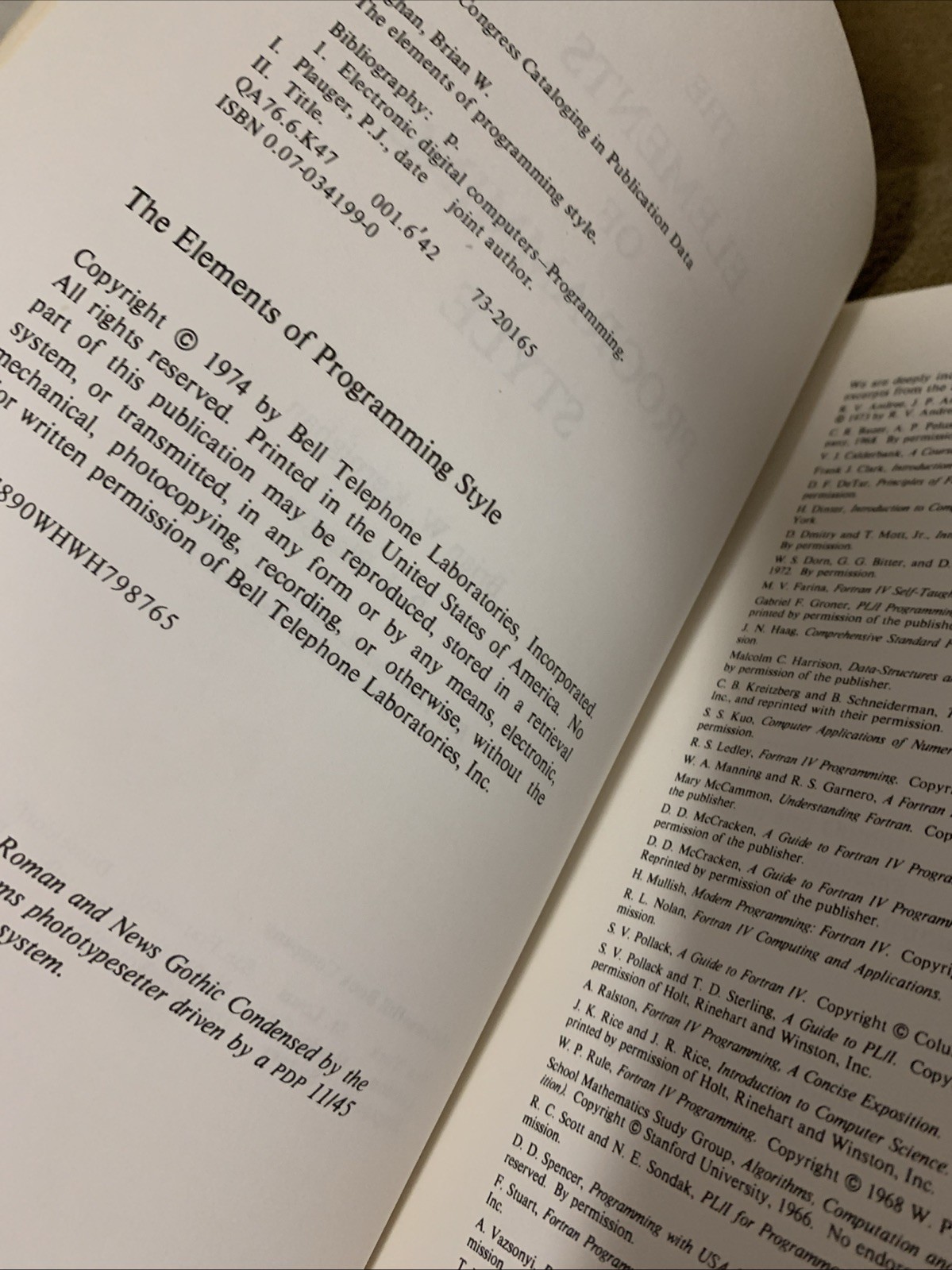 THE ELEMENTS OF PROGRAMMING STYLE By Brian W. Kernighan & P. J. Plauger