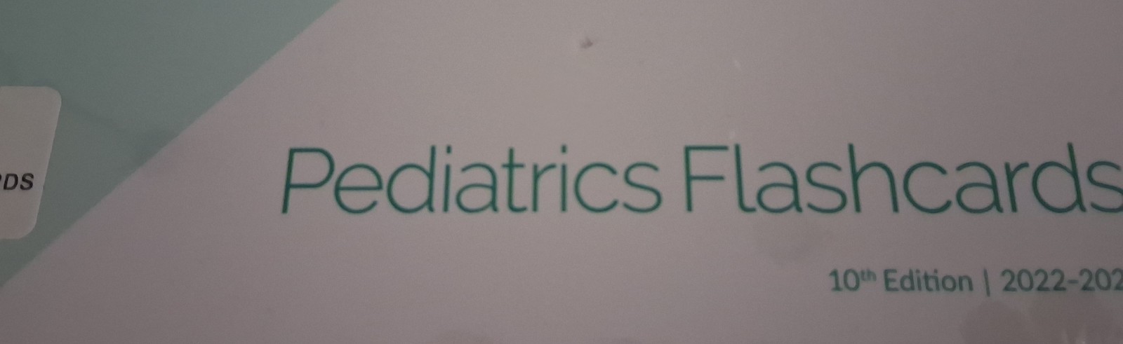MedStudy Pediatrics Flashcards 10th Edition 2022-2023 BRAND NEW Factory Sealed
