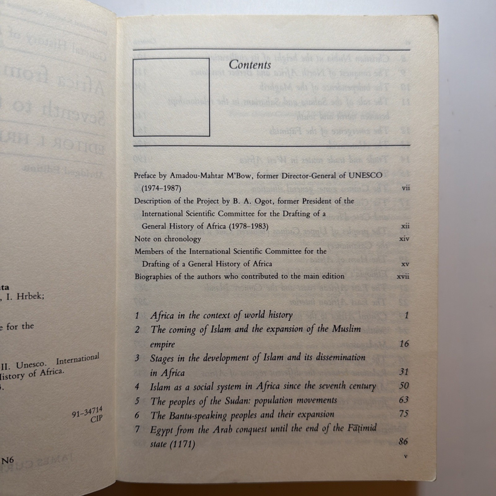 UNESCO General History of Africa, Vol. III, Abridged Edition : Af