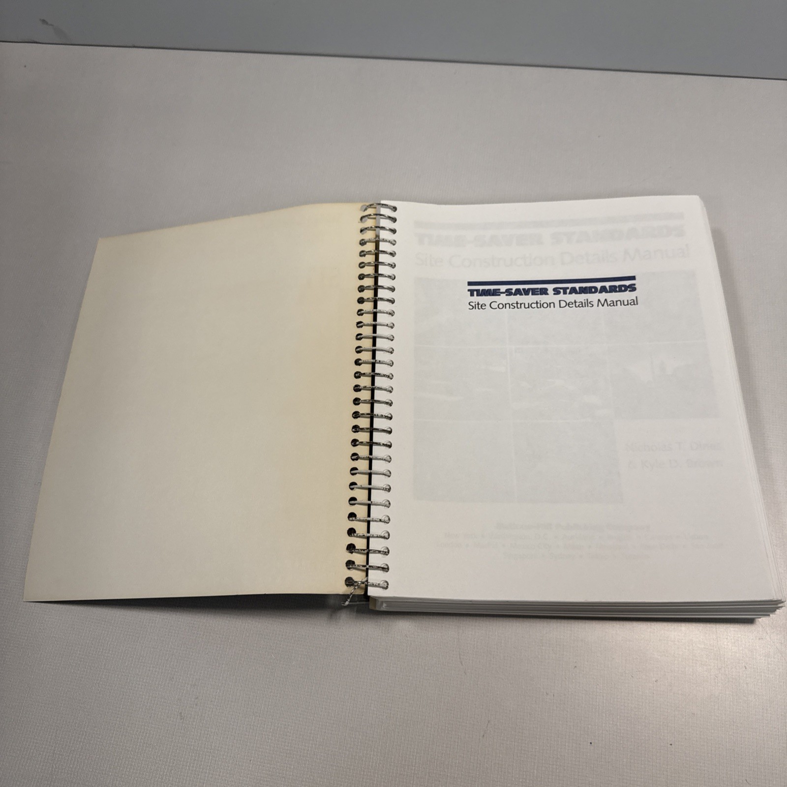 Time-Saver Standards Site Construction Details Manual