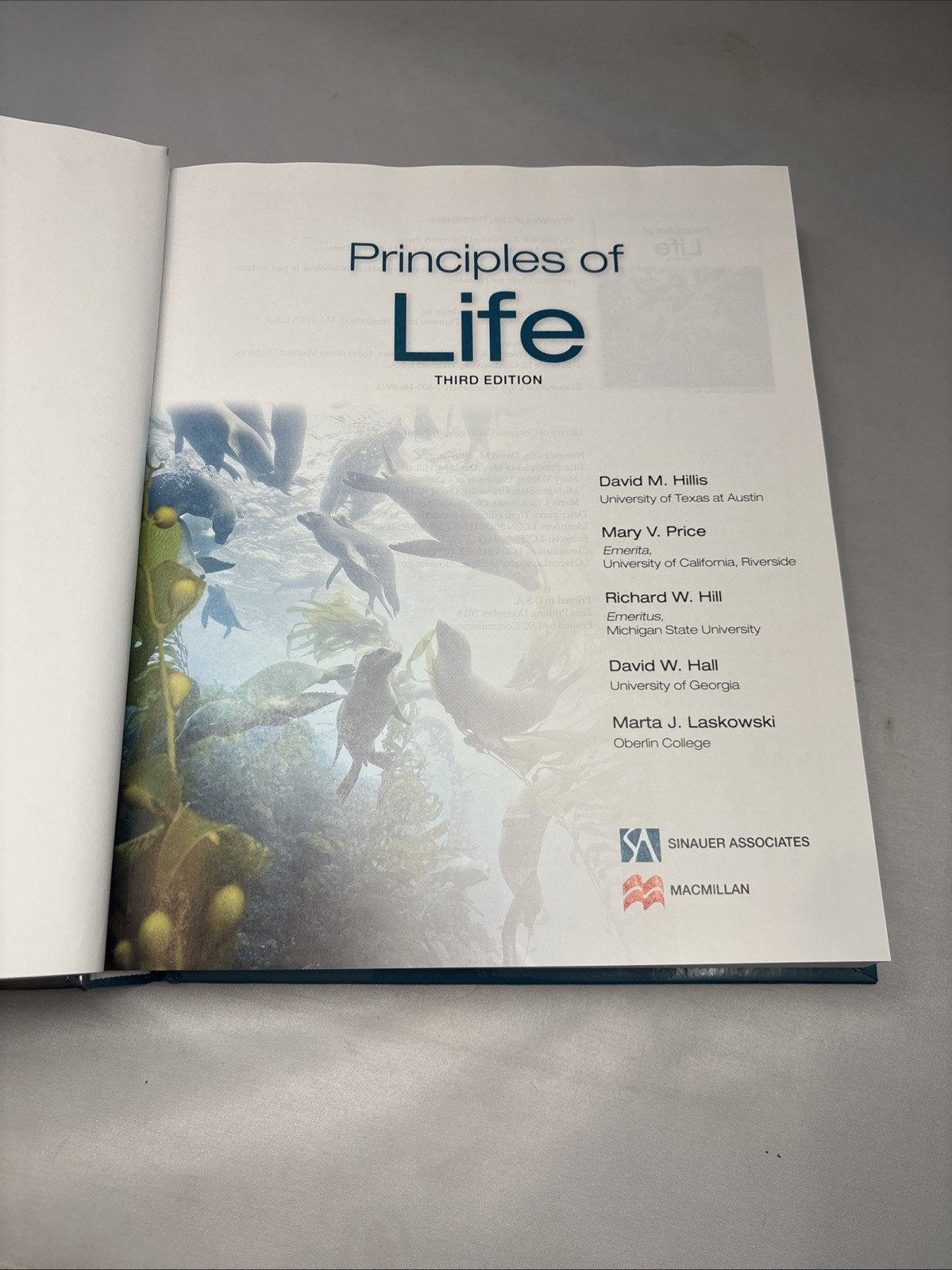 Principles of Life Third Edition Hardcover By David Hillis