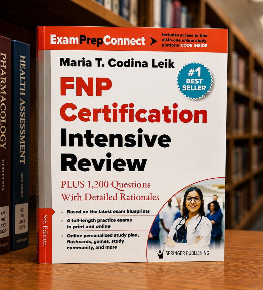 FNP Certification Intensive Review: PLUS 1,200 Practice Questions USA STOCK