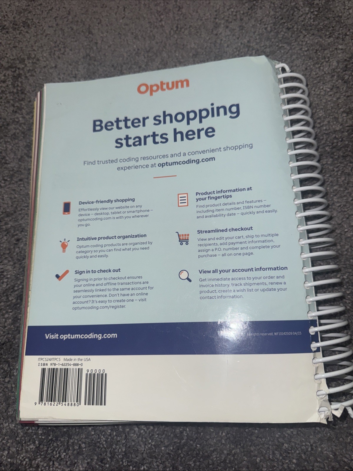 2024 ICD-10-PCS Expert (Spiral) – Spiral-bound, by Optum – Good