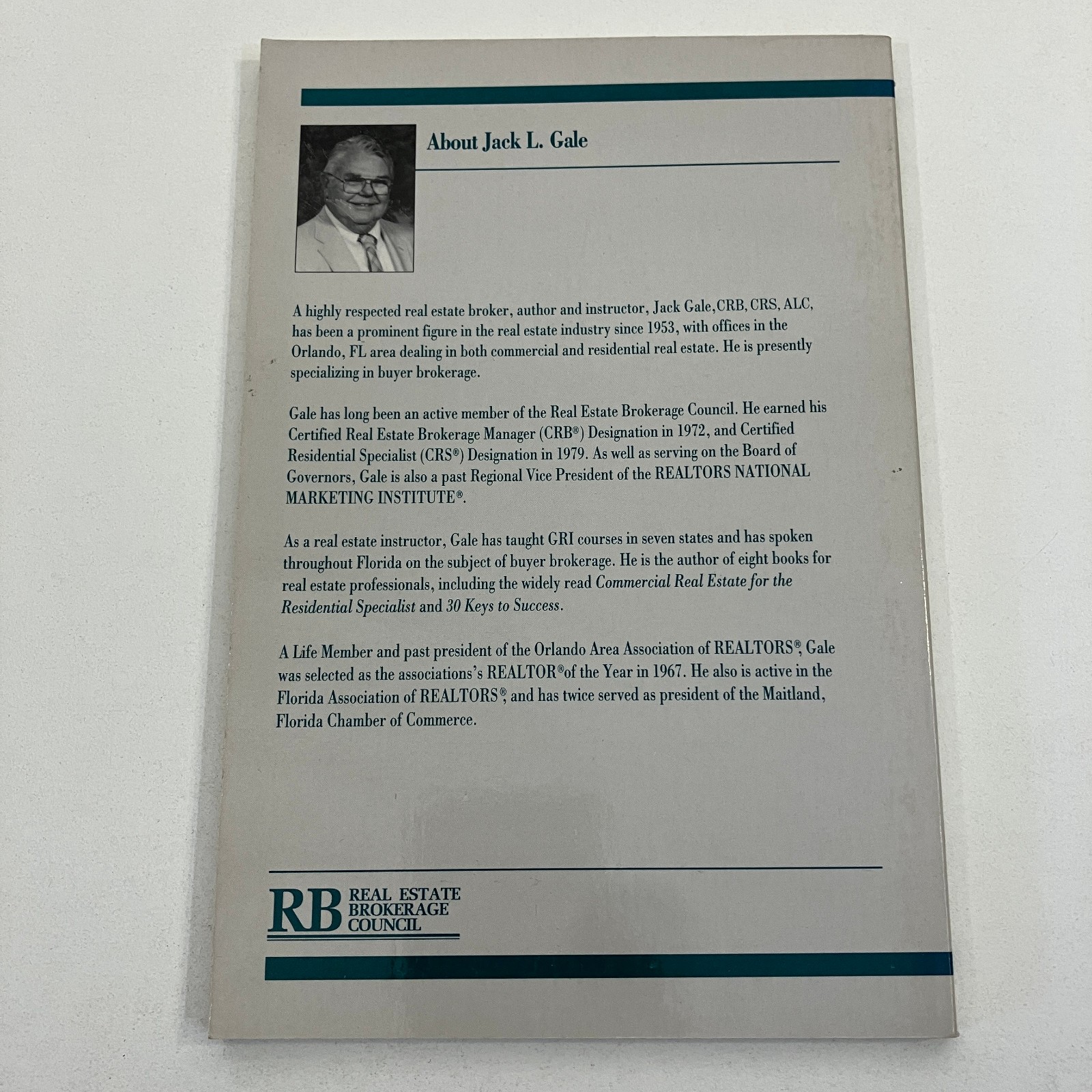 Jack L. Gale Buyer Brokerage Made Easy Trade Paperback 1991 First Printing GOOD