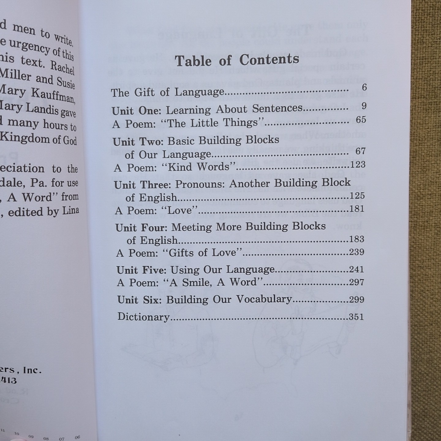 UNUSED Rod and Staff: Preparing to Build English 2 Book And Test Booklet Grammar