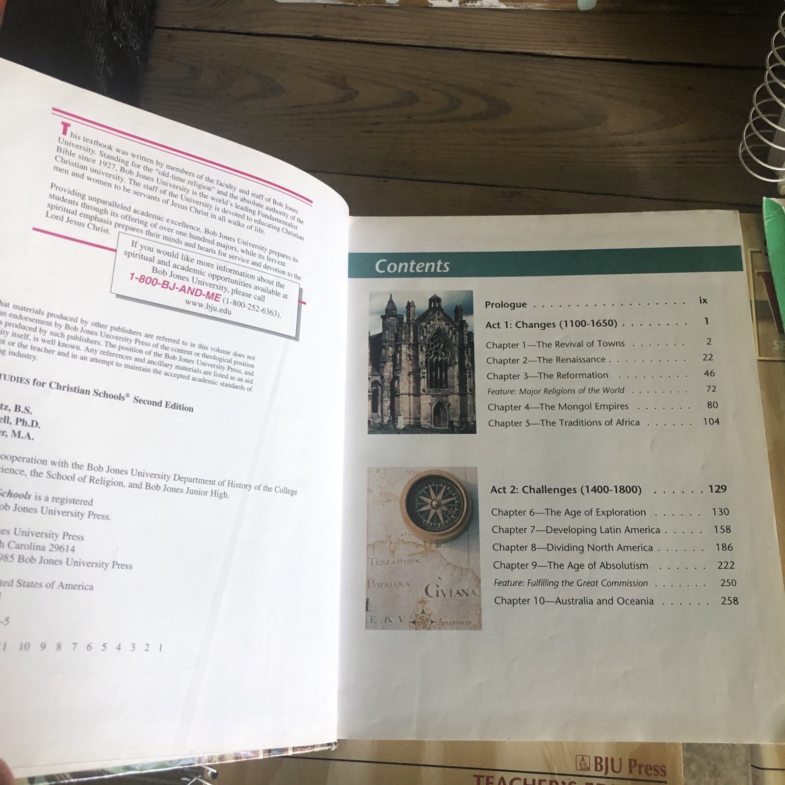 Bob Jones University grade 7 Christian homeschool curriculum World Studies