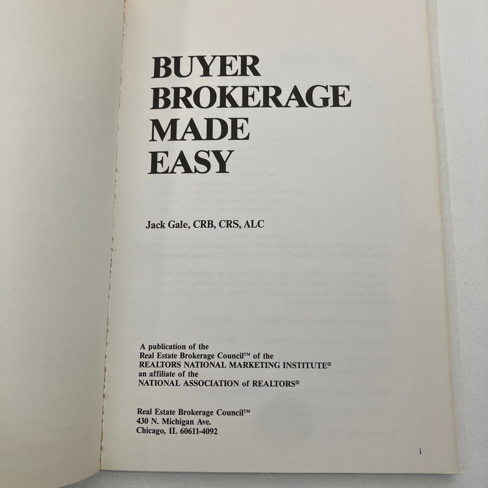 Jack L. Gale Buyer Brokerage Made Easy Trade Paperback 1991 First Printing GOOD