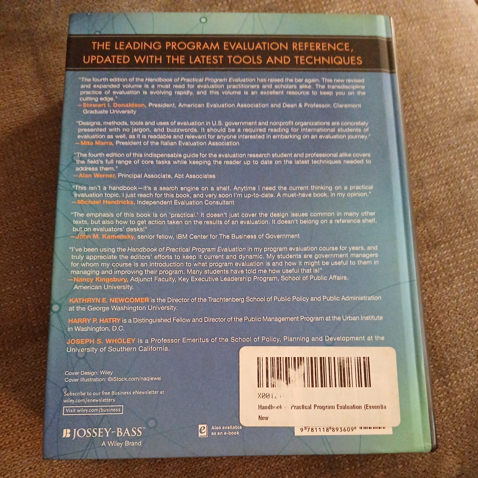 Handbook of Practical Program Evaluation (Essential Texts for Nonprofit and Publ