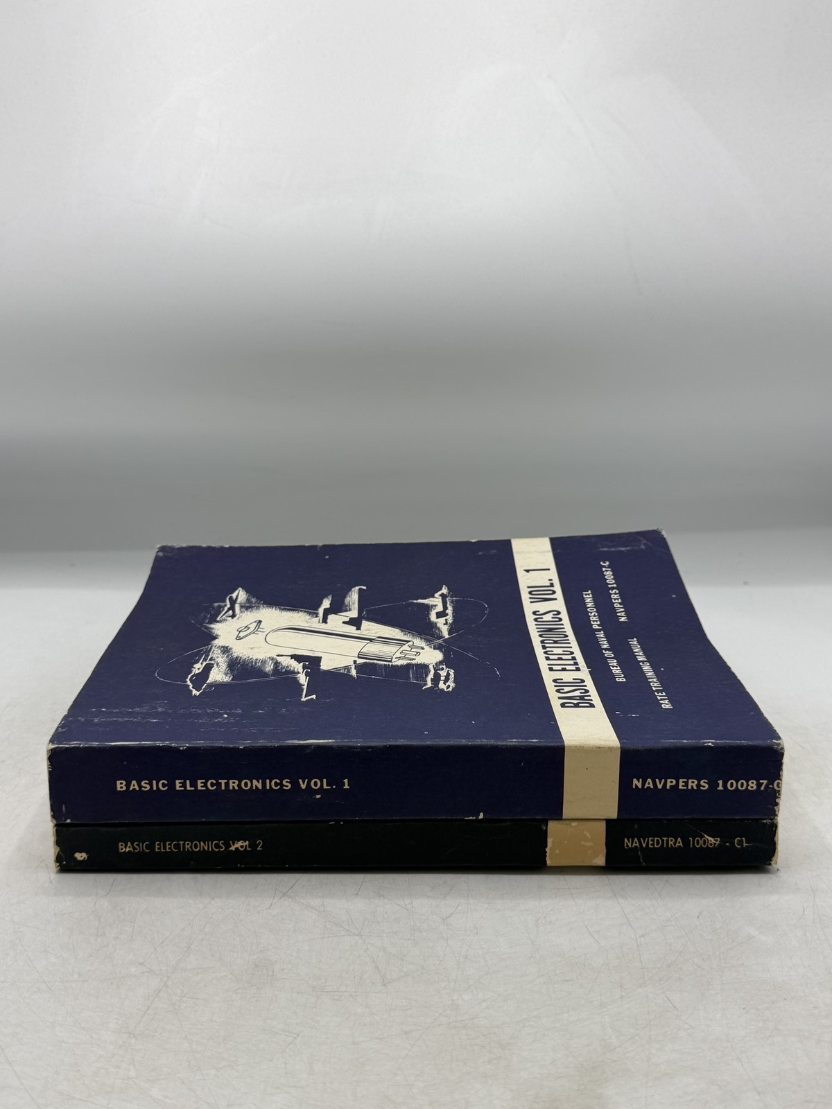 Basic Electronics Vol 1 & 2 Vintage Educational Book Set – GOOD