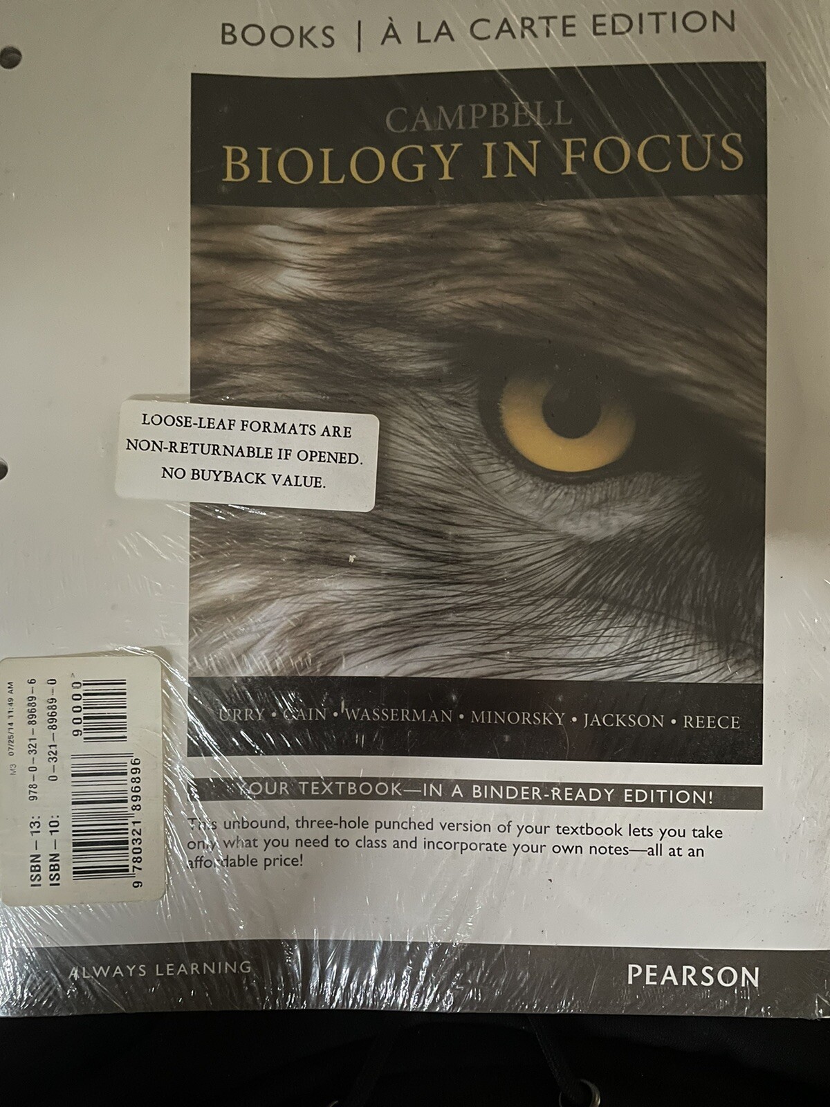 Campbell Biology in Focus by Peter V. Minorsky, Robert B. Jackson, Michael L….