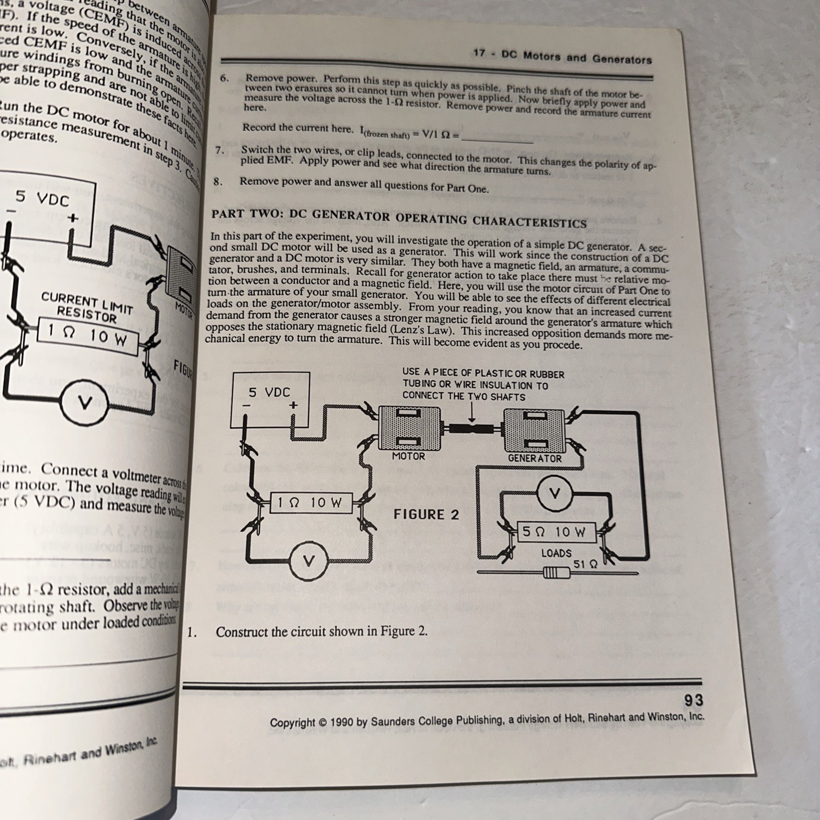 Fundamentals of Dc and Ac Circuits Lab Manual Mark Hazen 1990 Paperback