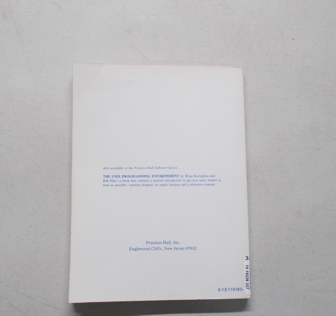 * The C Programming Language – Paperback, by Kernighan Ritchie – Acceptable