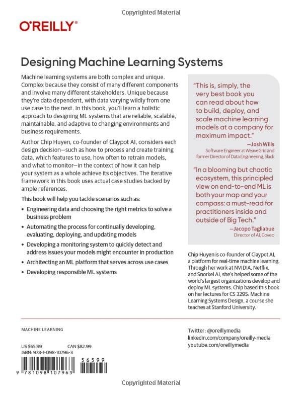 Designing Machine Learning Systems: An Iterative Process for Production Ready Ap