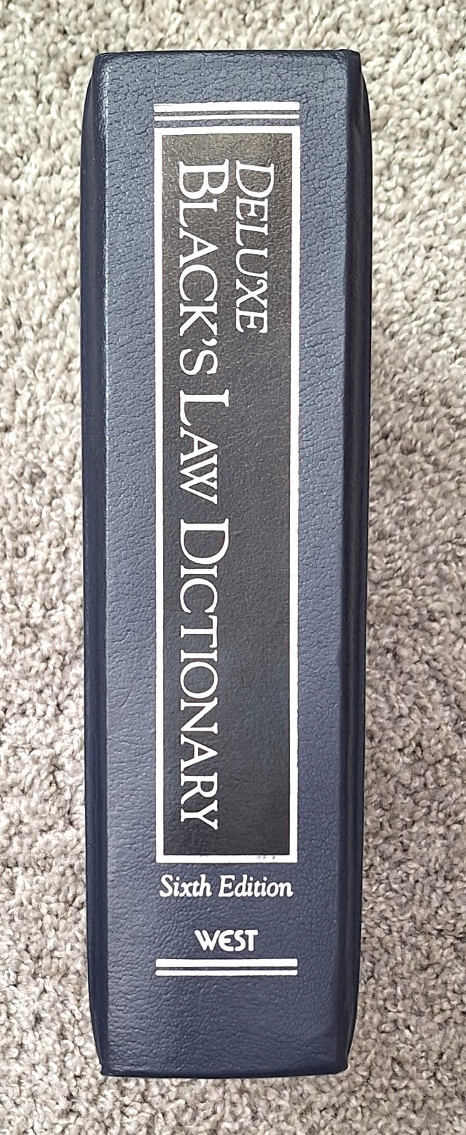 Black’s Law Dictionary, Deluxe Sixth Centennial Edition, Indexed, Very Good