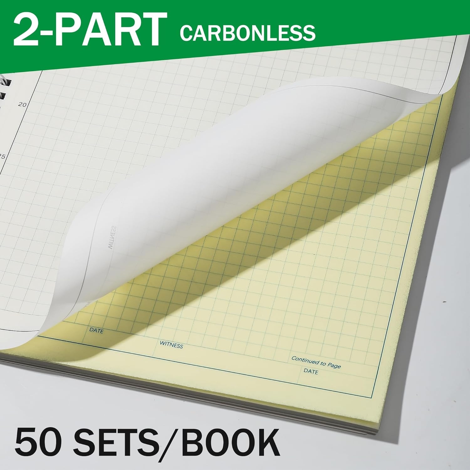 Carbonless Lab Notebook – 50 Carbonless Sets(8.5» X 11»), Carbon Copy Science