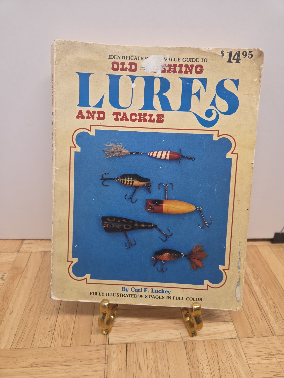 Vintage Fishing Lure & Reel Reference Books Lot (4) ID Value Guides Luckey Lewis